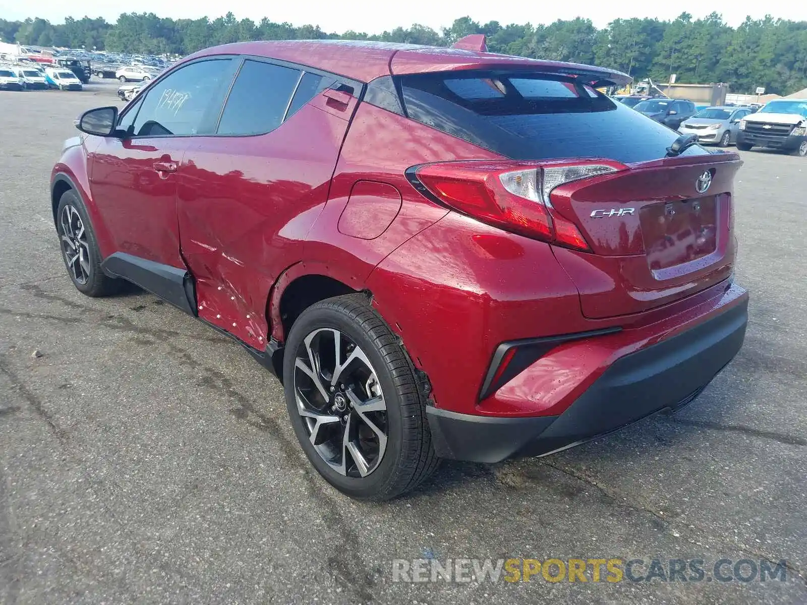 3 Photograph of a damaged car JTNKHMBX1K1048814 TOYOTA C-HR 2019