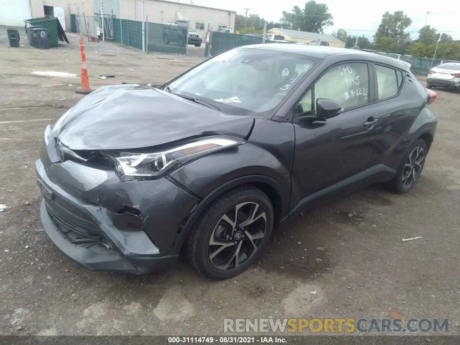 2 Photograph of a damaged car JTNKHMBX1K1049445 TOYOTA C-HR 2019