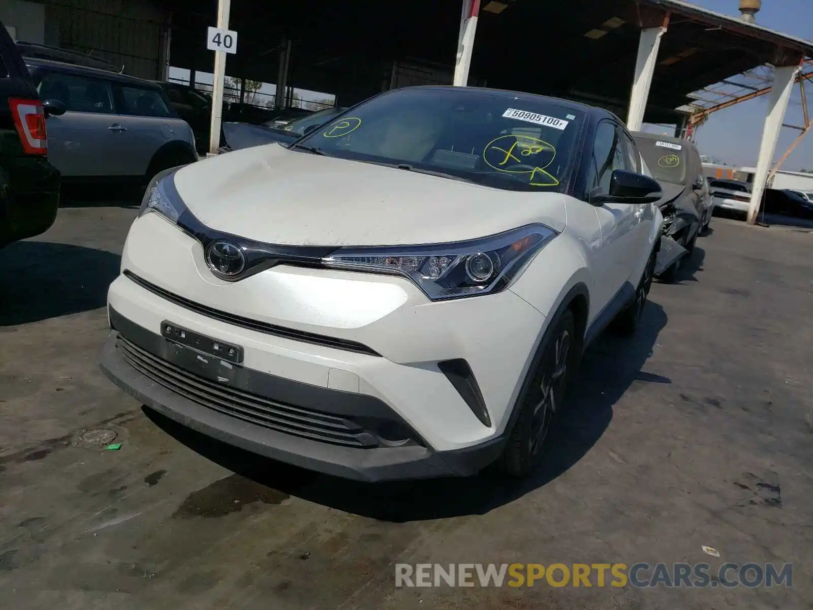 2 Photograph of a damaged car JTNKHMBX1K1049994 TOYOTA C-HR 2019