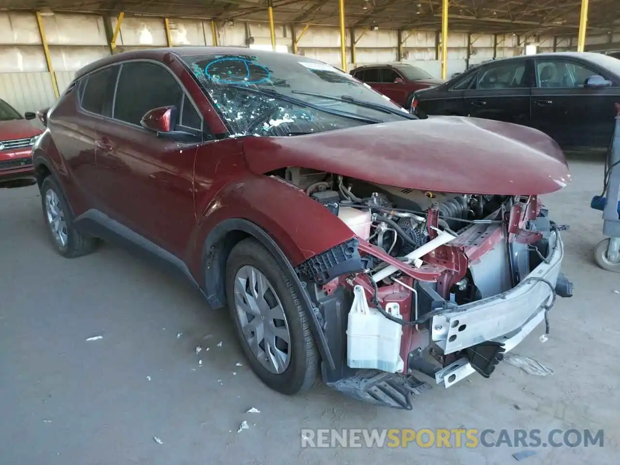 1 Photograph of a damaged car JTNKHMBX1K1051308 TOYOTA C-HR 2019