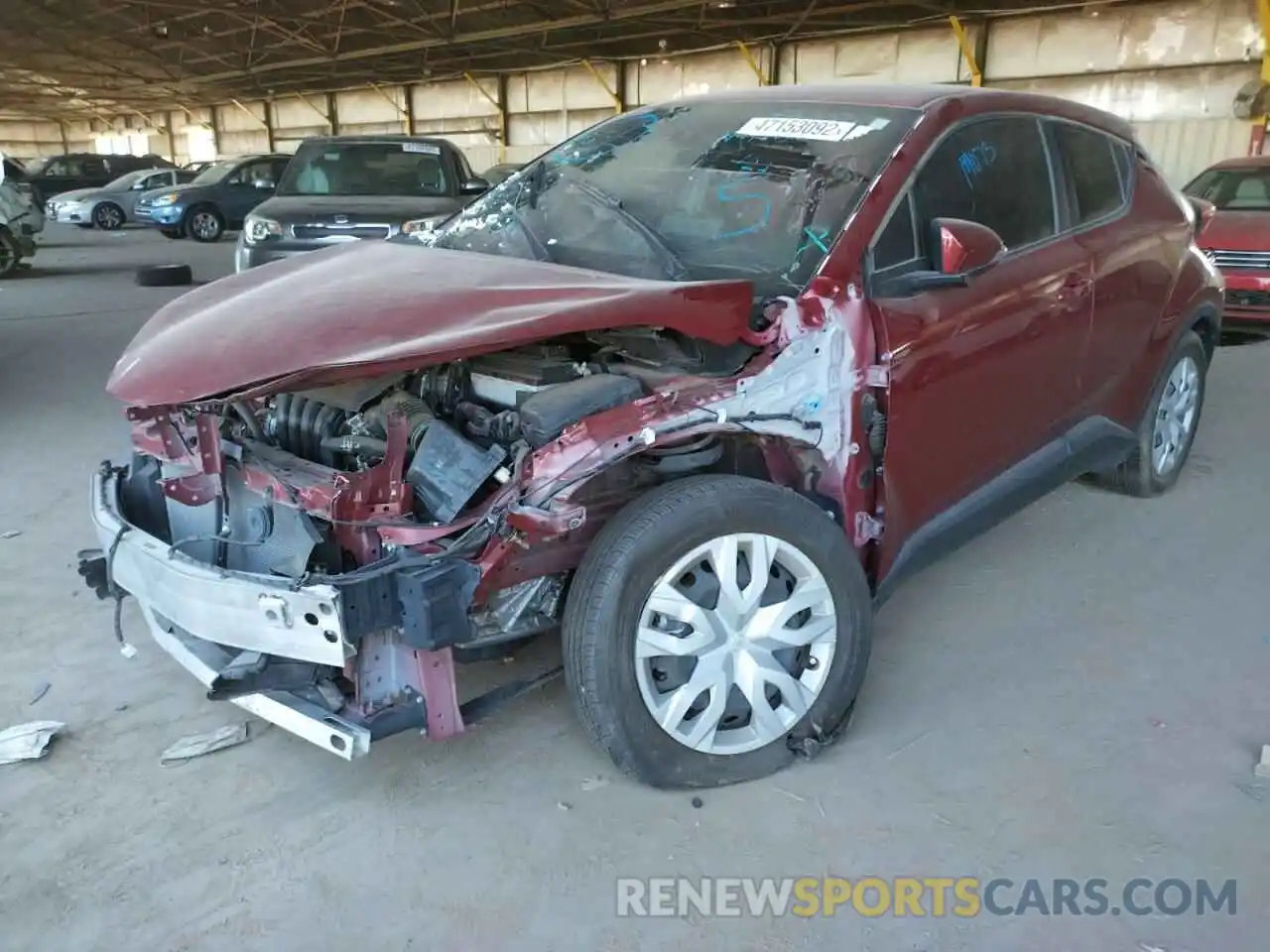 2 Photograph of a damaged car JTNKHMBX1K1051308 TOYOTA C-HR 2019