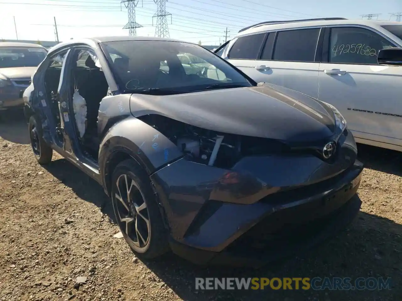 1 Photograph of a damaged car JTNKHMBX1K1053057 TOYOTA C-HR 2019