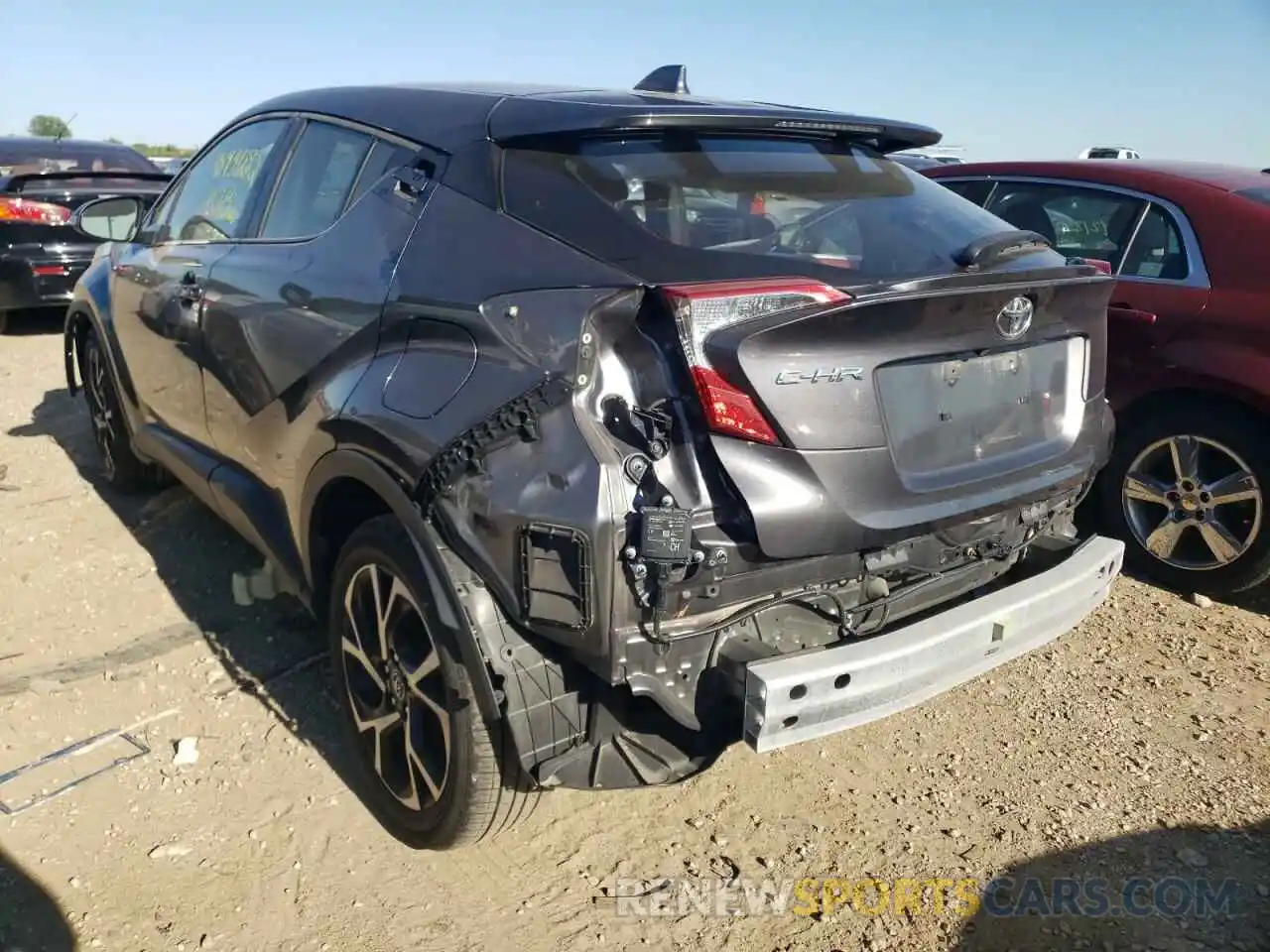 3 Photograph of a damaged car JTNKHMBX1K1053057 TOYOTA C-HR 2019