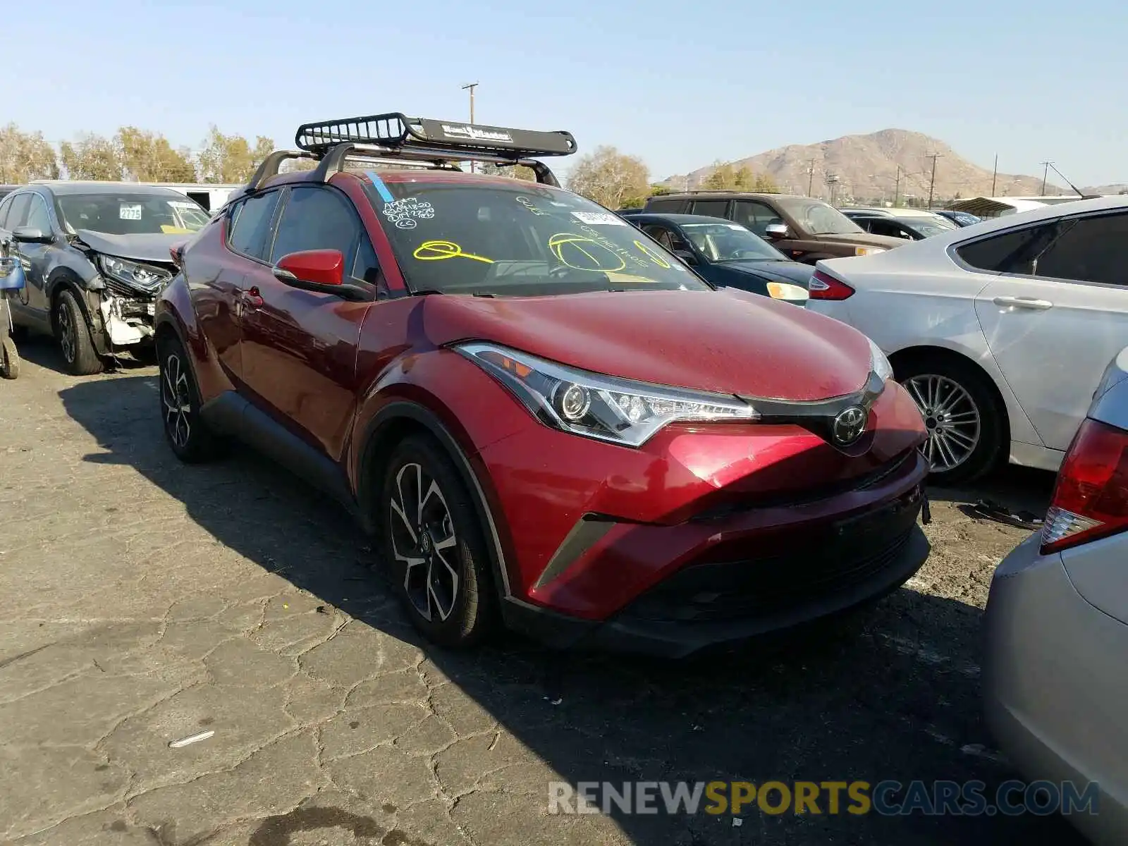 1 Photograph of a damaged car JTNKHMBX1K1053107 TOYOTA C-HR 2019