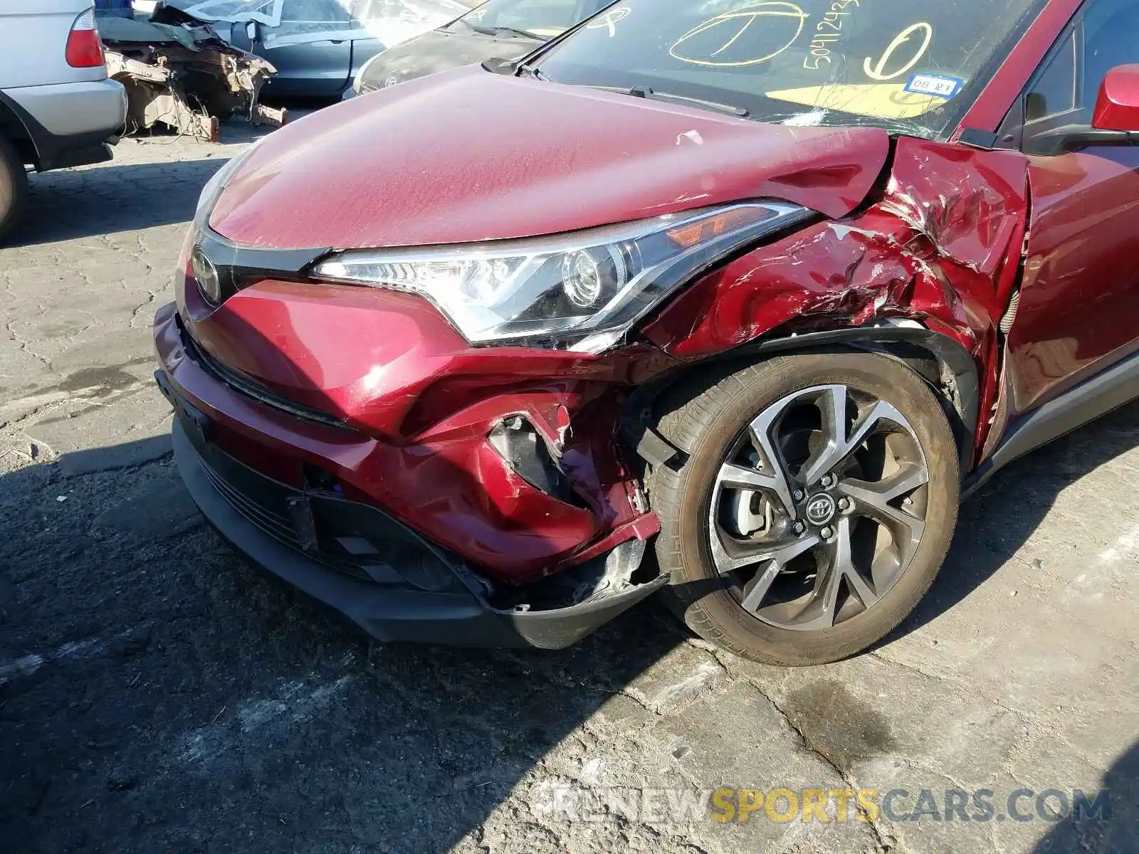 9 Photograph of a damaged car JTNKHMBX1K1053107 TOYOTA C-HR 2019