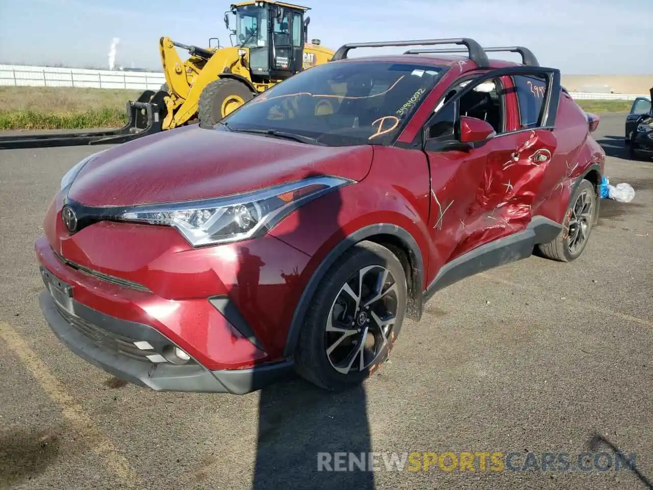 2 Photograph of a damaged car JTNKHMBX1K1053298 TOYOTA C-HR 2019