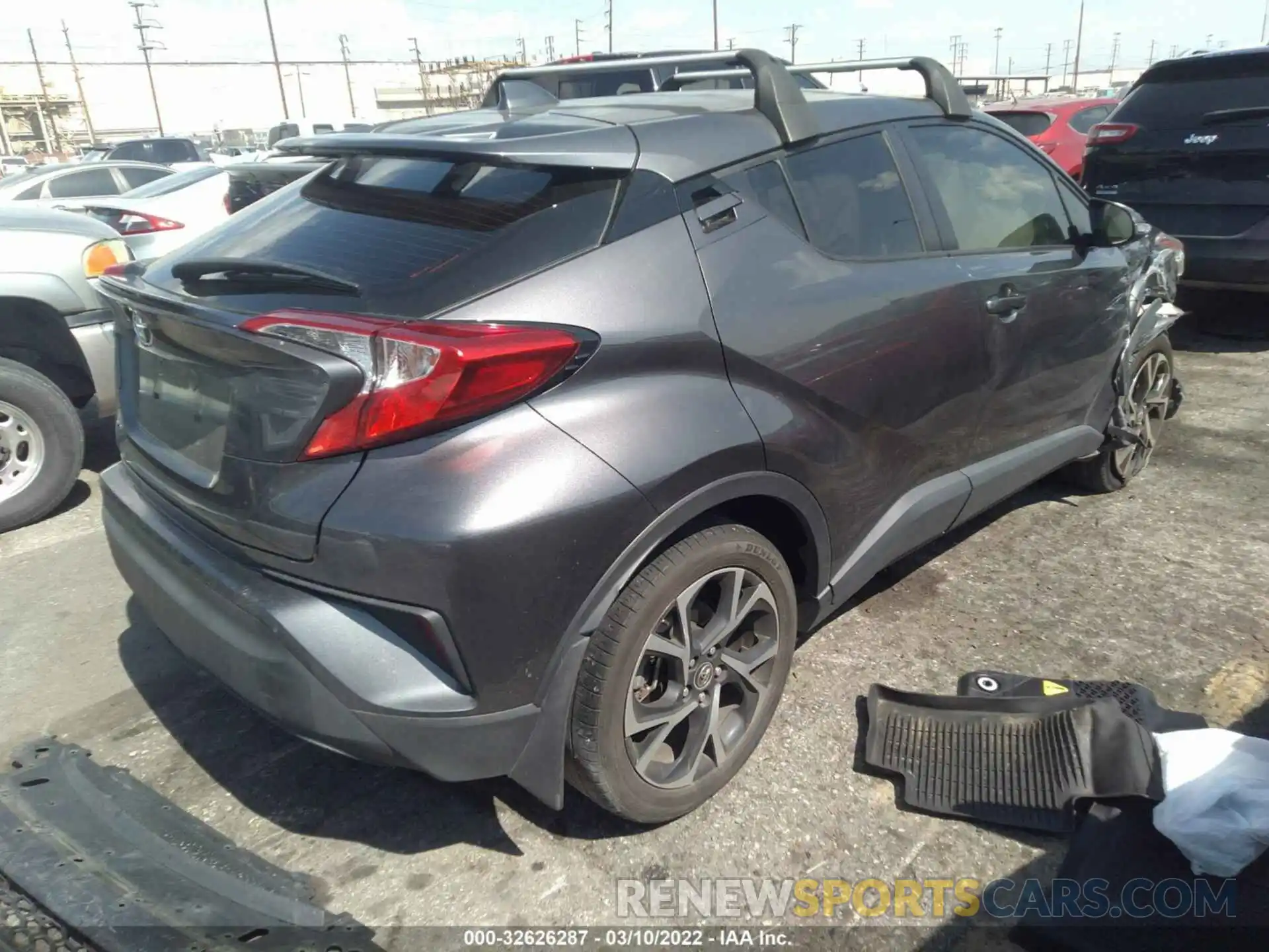 4 Фотография поврежденного автомобиля JTNKHMBX1K1053933 TOYOTA C-HR 2019