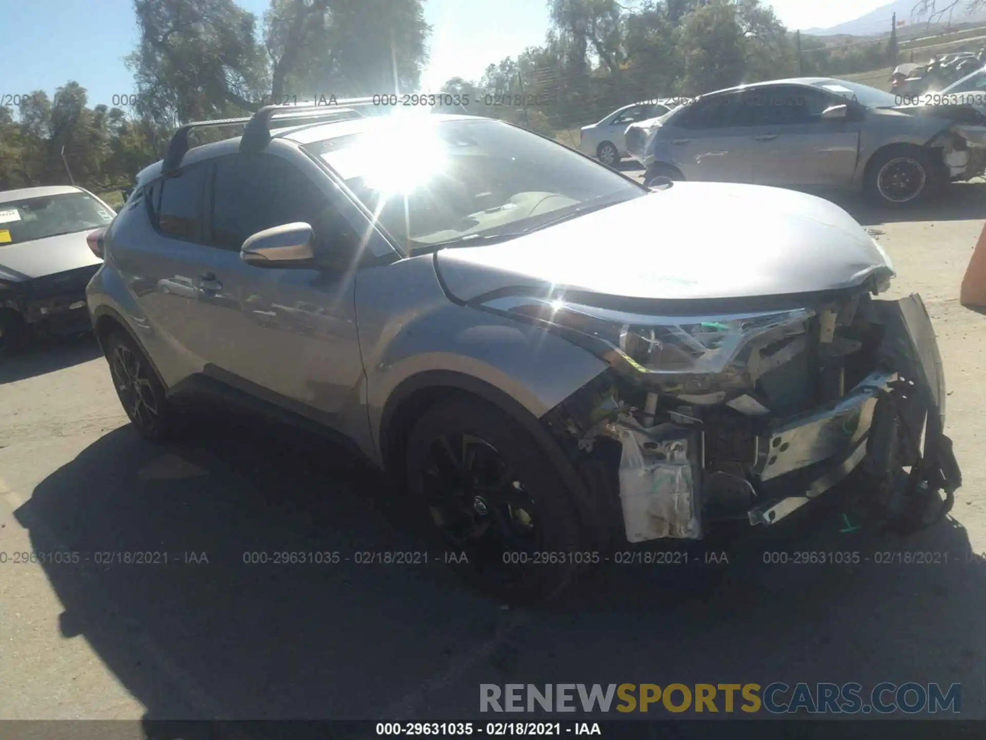 1 Photograph of a damaged car JTNKHMBX1K1055536 TOYOTA C-HR 2019