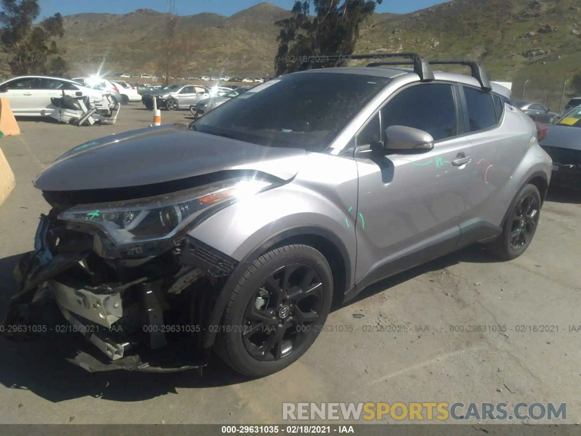 2 Photograph of a damaged car JTNKHMBX1K1055536 TOYOTA C-HR 2019