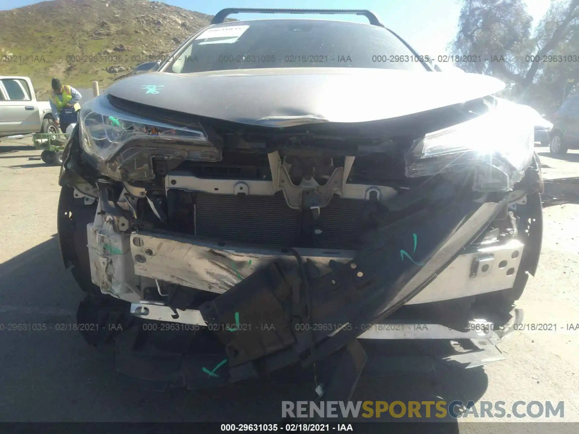 6 Фотография поврежденного автомобиля JTNKHMBX1K1055536 TOYOTA C-HR 2019