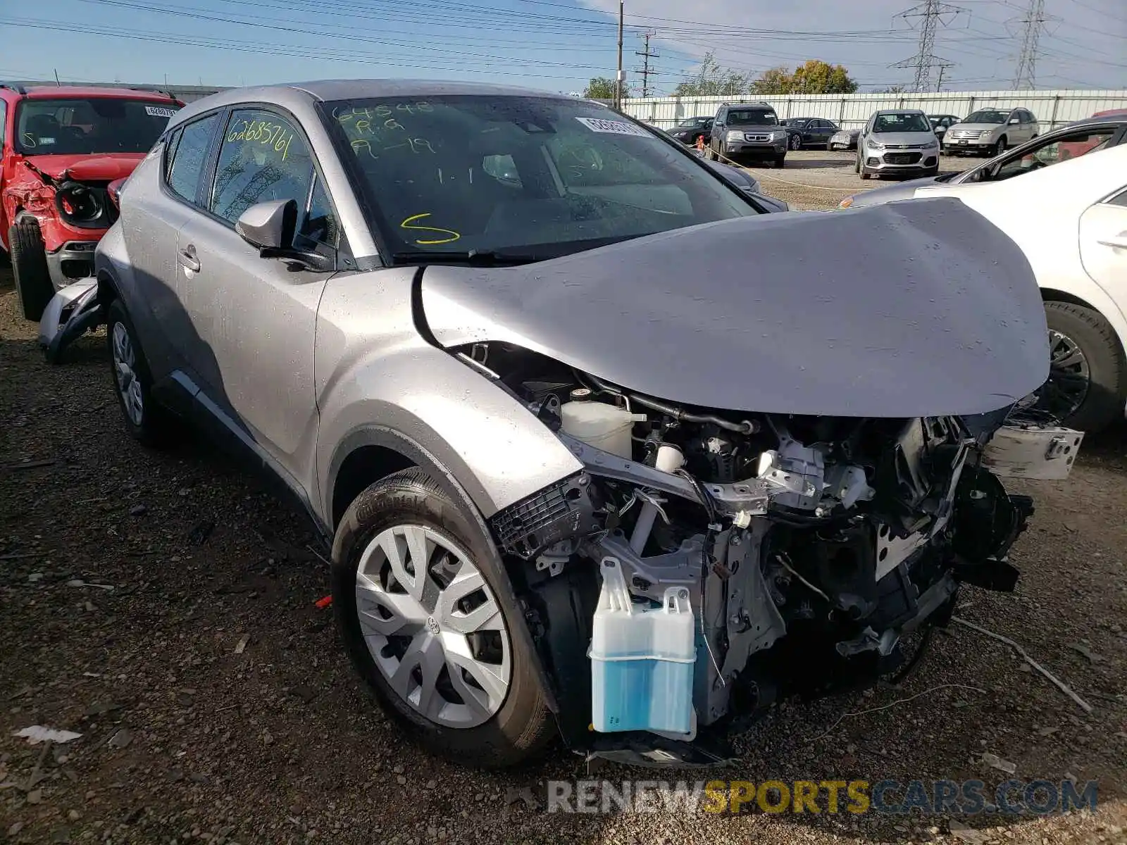 1 Photograph of a damaged car JTNKHMBX1K1061367 TOYOTA C-HR 2019