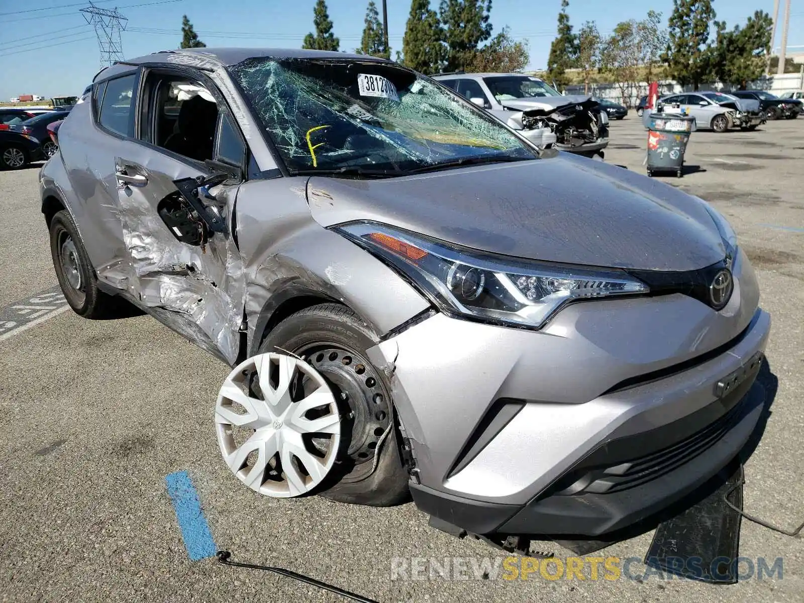 1 Photograph of a damaged car JTNKHMBX1K1061837 TOYOTA C-HR 2019