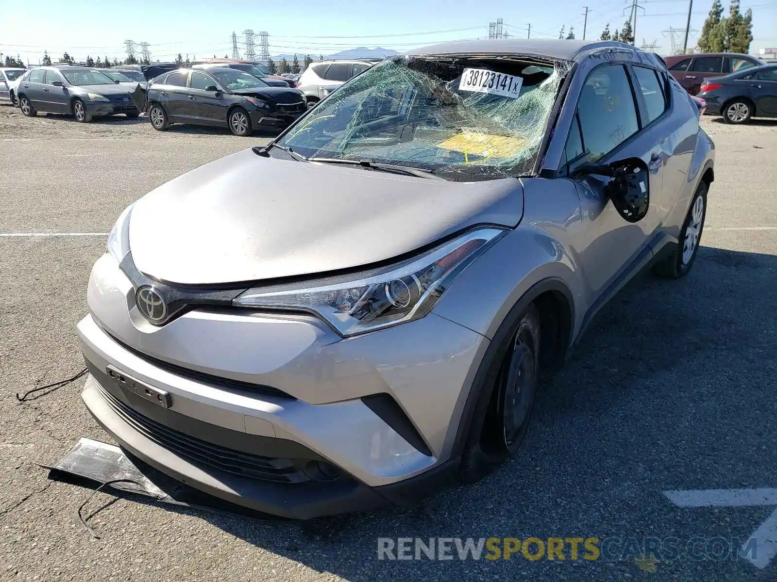 2 Photograph of a damaged car JTNKHMBX1K1061837 TOYOTA C-HR 2019