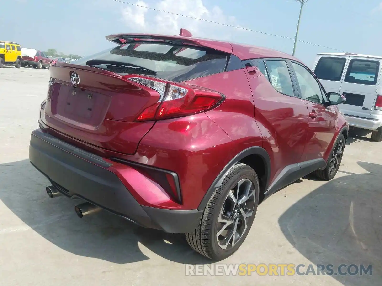 4 Photograph of a damaged car JTNKHMBX2K1012839 TOYOTA C-HR 2019