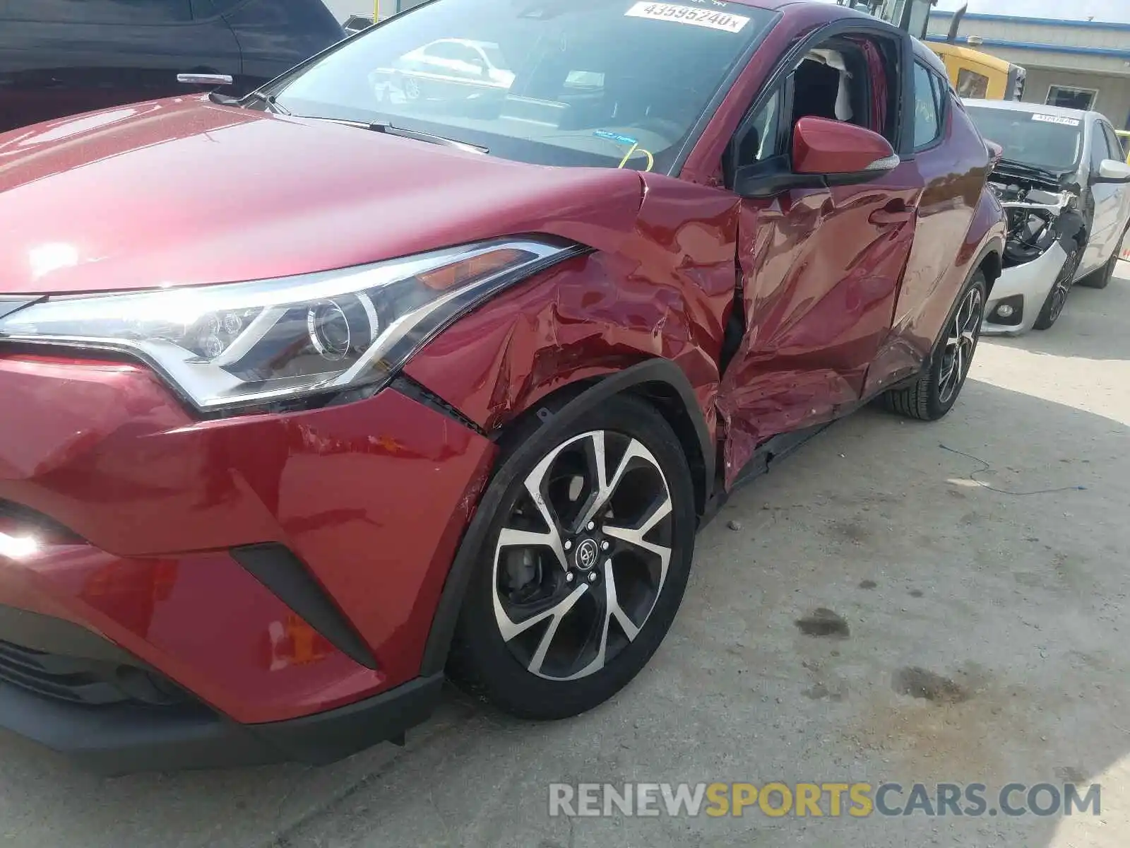 9 Photograph of a damaged car JTNKHMBX2K1012839 TOYOTA C-HR 2019