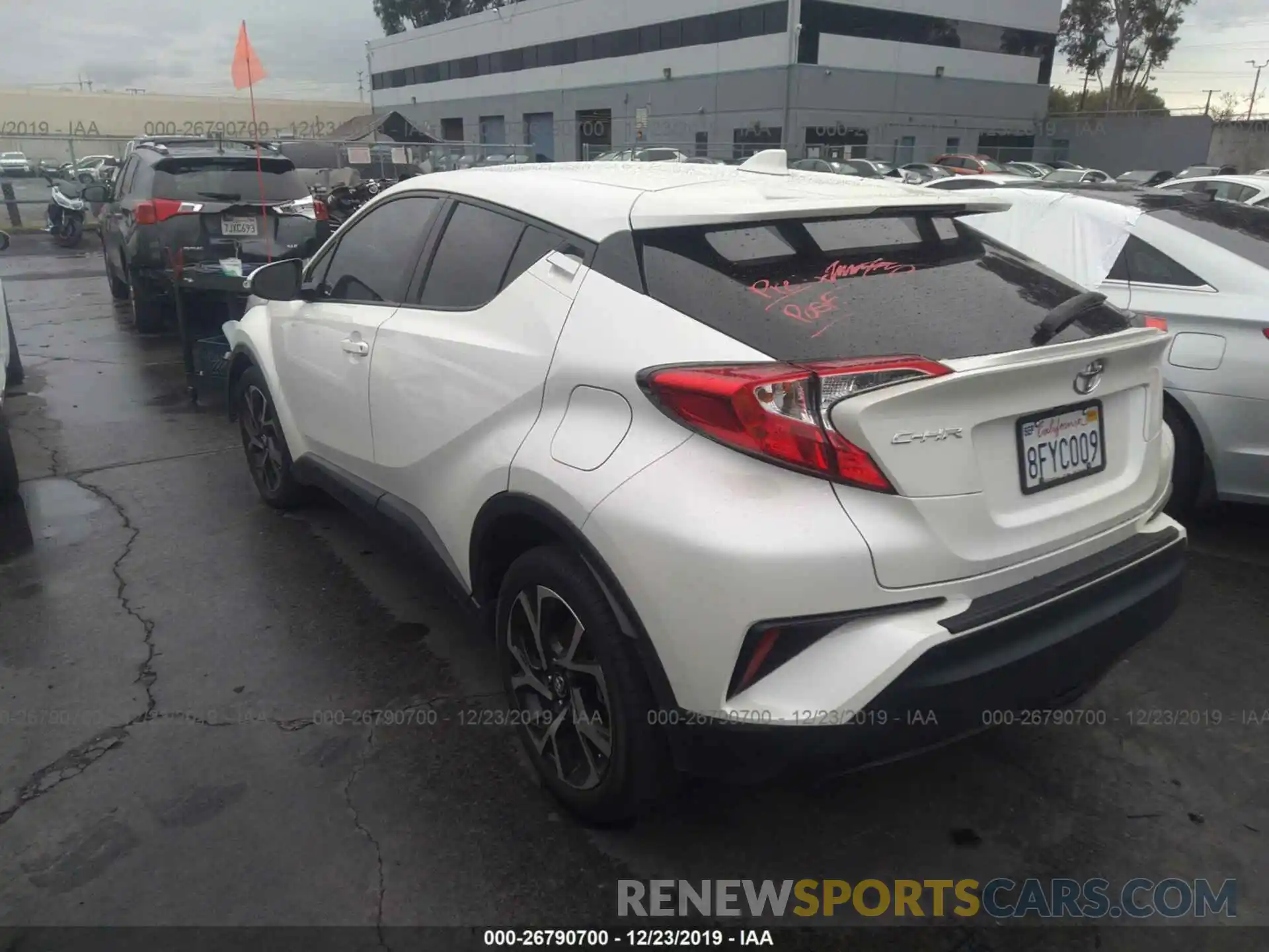 3 Photograph of a damaged car JTNKHMBX2K1013649 TOYOTA C-HR 2019