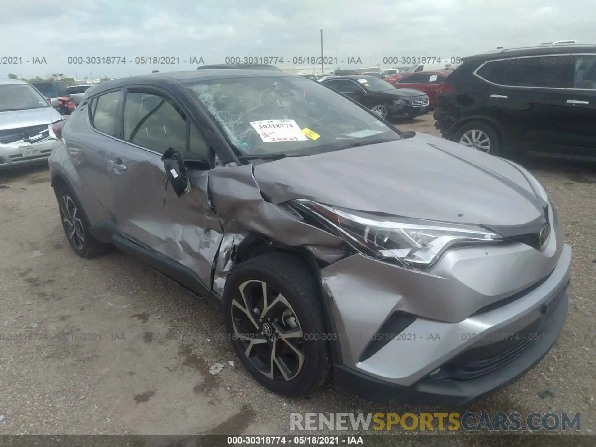 1 Photograph of a damaged car JTNKHMBX2K1014705 TOYOTA C-HR 2019