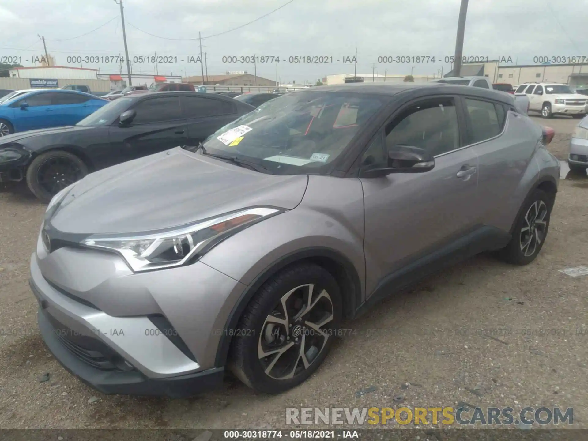 2 Photograph of a damaged car JTNKHMBX2K1014705 TOYOTA C-HR 2019