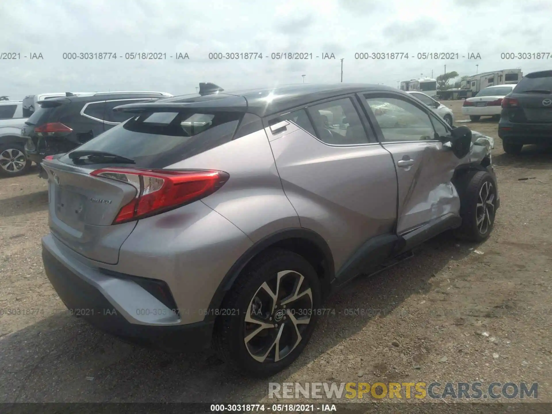 4 Photograph of a damaged car JTNKHMBX2K1014705 TOYOTA C-HR 2019