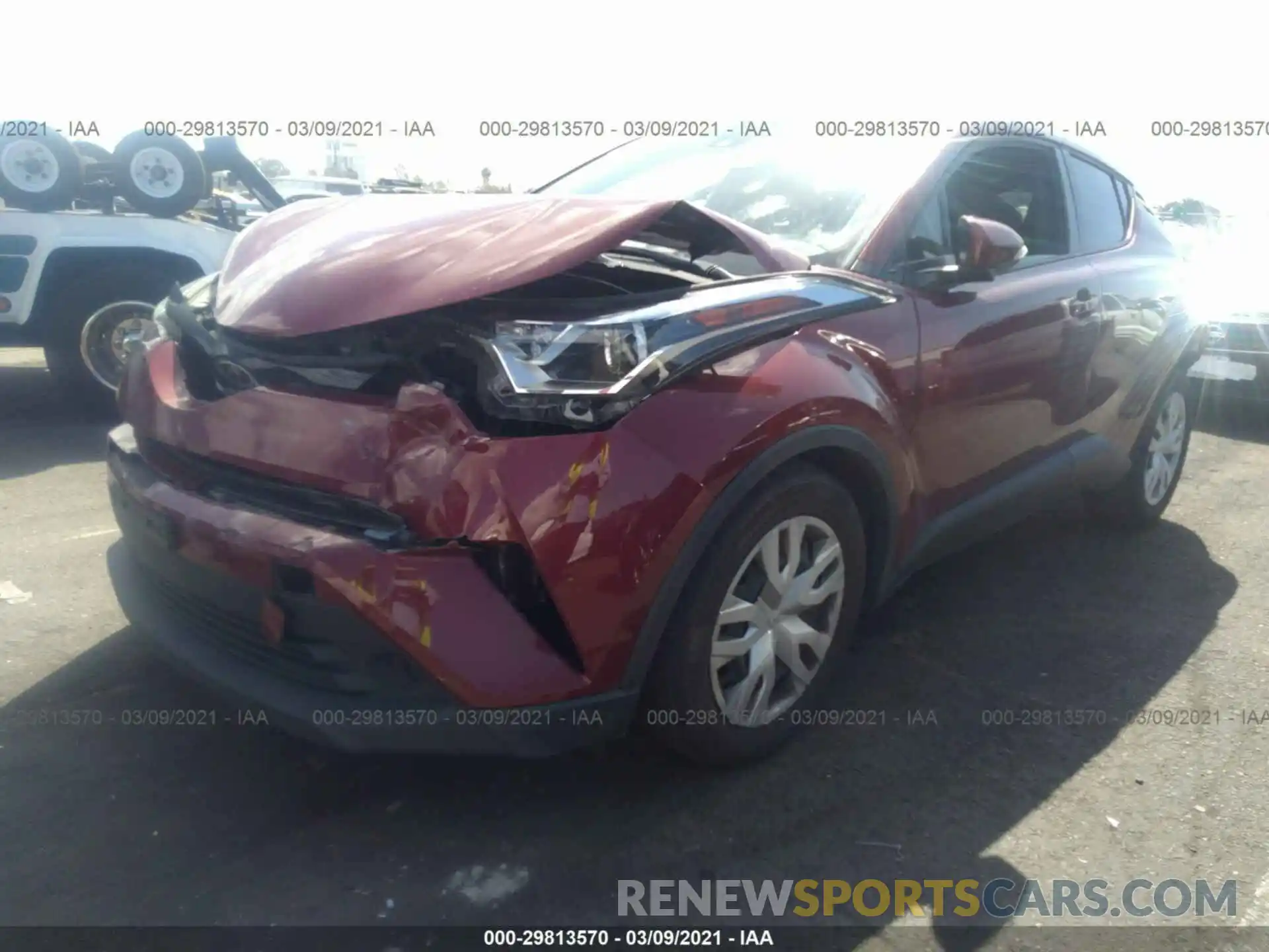 2 Photograph of a damaged car JTNKHMBX2K1016017 TOYOTA C-HR 2019