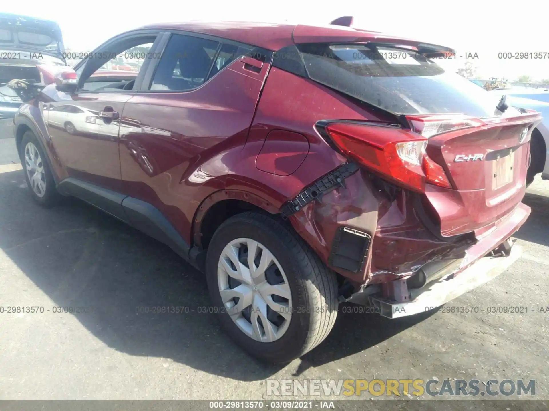 3 Photograph of a damaged car JTNKHMBX2K1016017 TOYOTA C-HR 2019