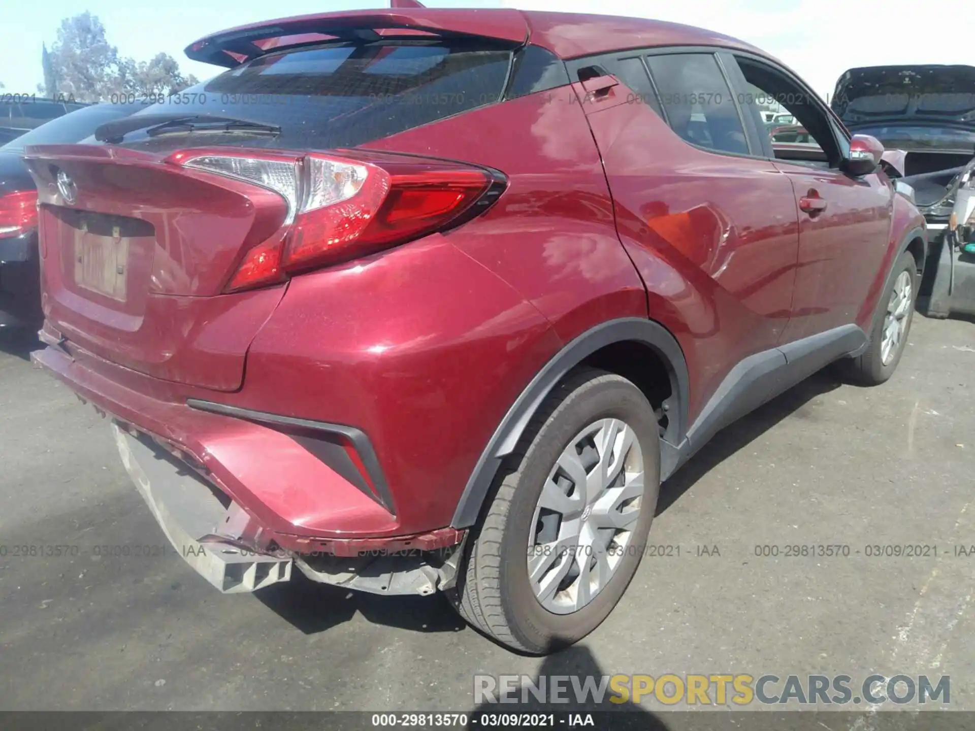 4 Photograph of a damaged car JTNKHMBX2K1016017 TOYOTA C-HR 2019