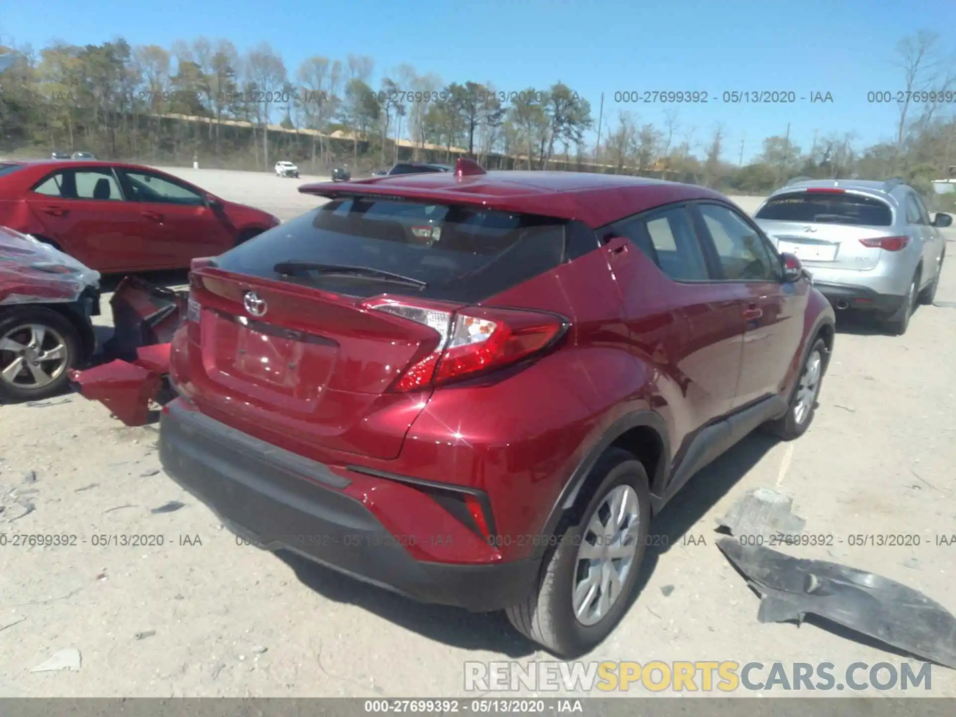 4 Photograph of a damaged car JTNKHMBX2K1016566 TOYOTA C-HR 2019