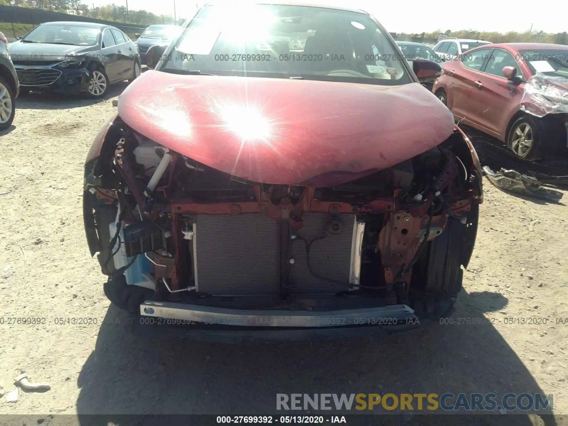 6 Photograph of a damaged car JTNKHMBX2K1016566 TOYOTA C-HR 2019