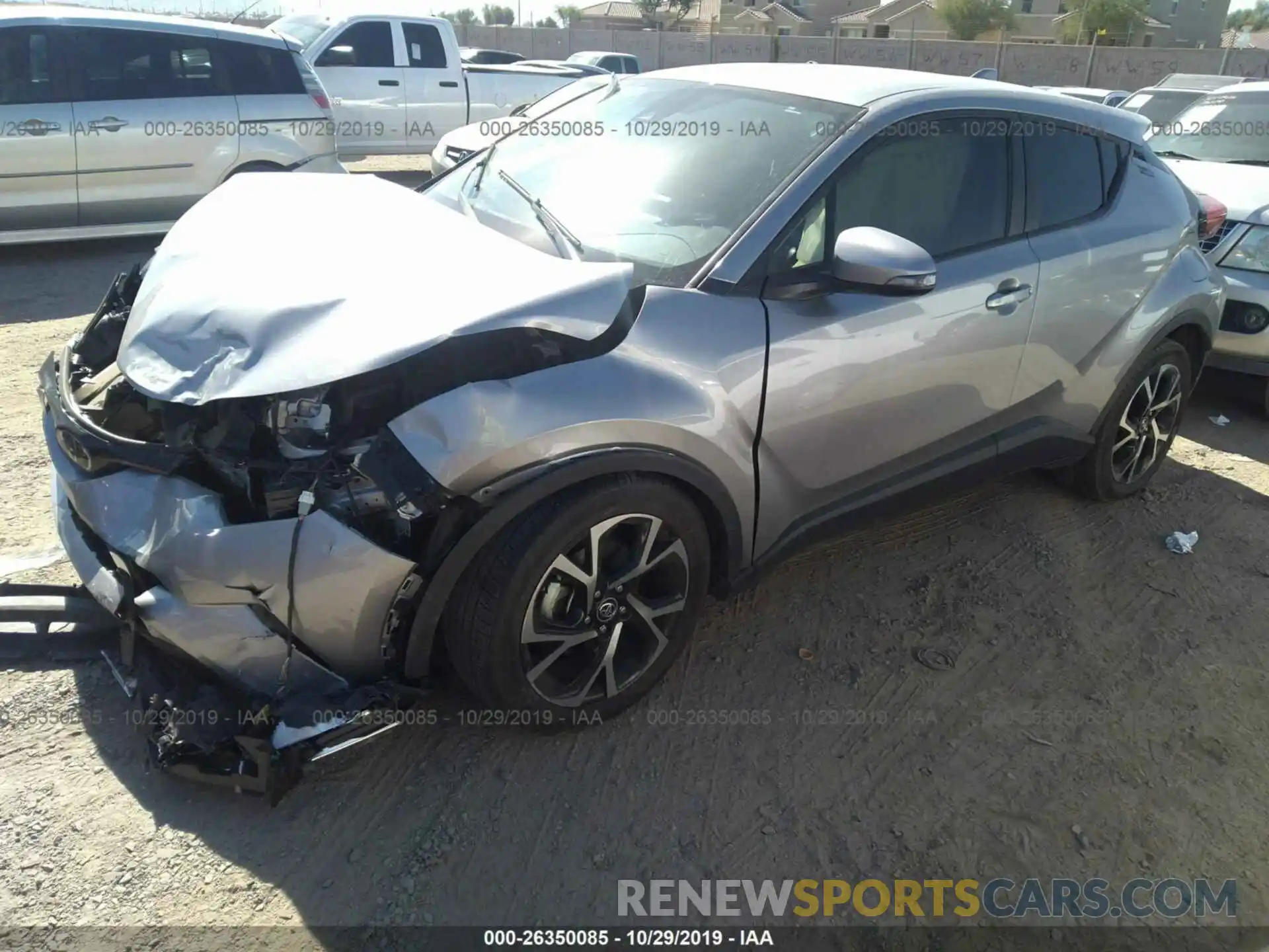 2 Photograph of a damaged car JTNKHMBX2K1017085 TOYOTA C-HR 2019