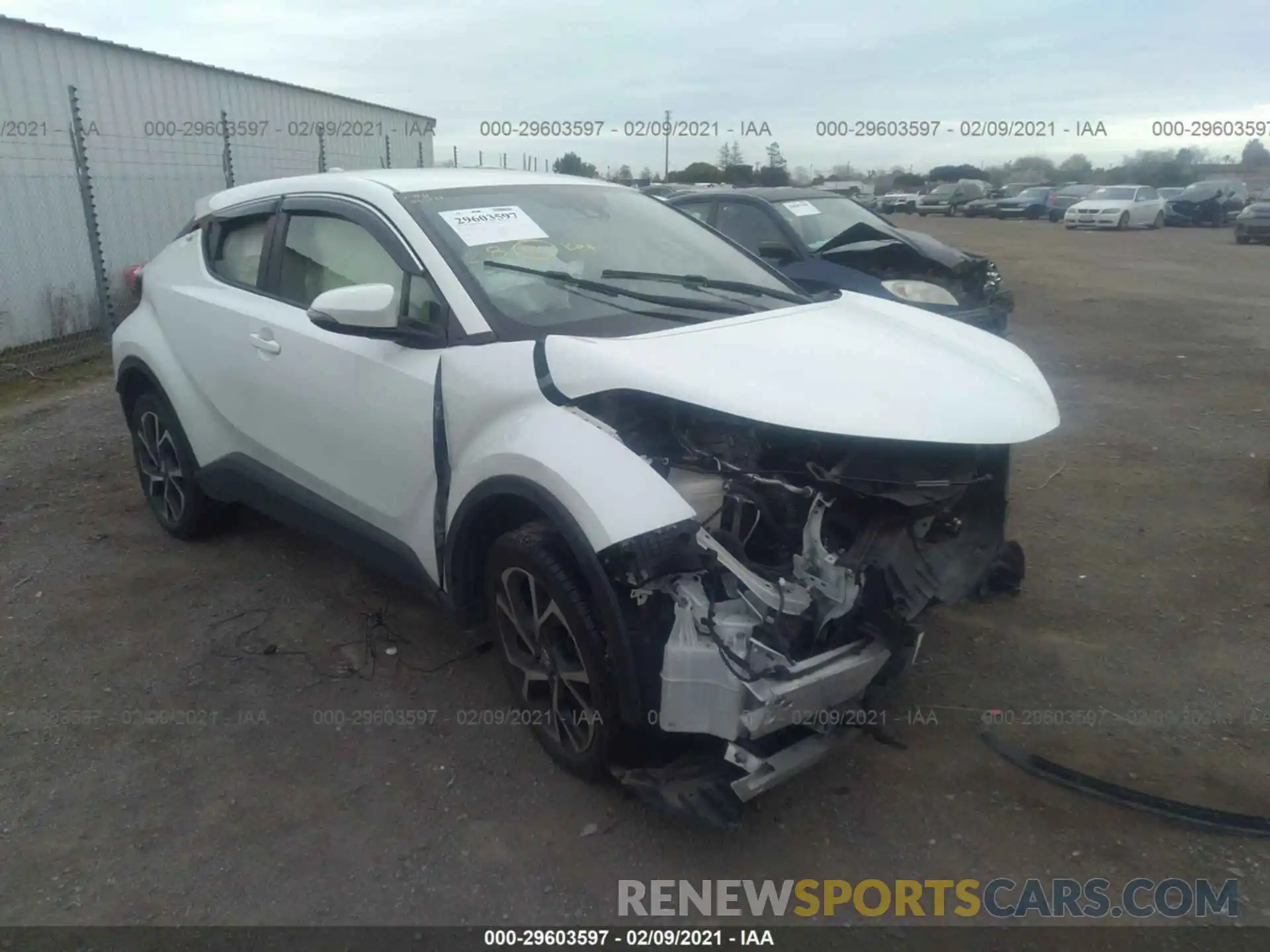 1 Photograph of a damaged car JTNKHMBX2K1017457 TOYOTA C-HR 2019