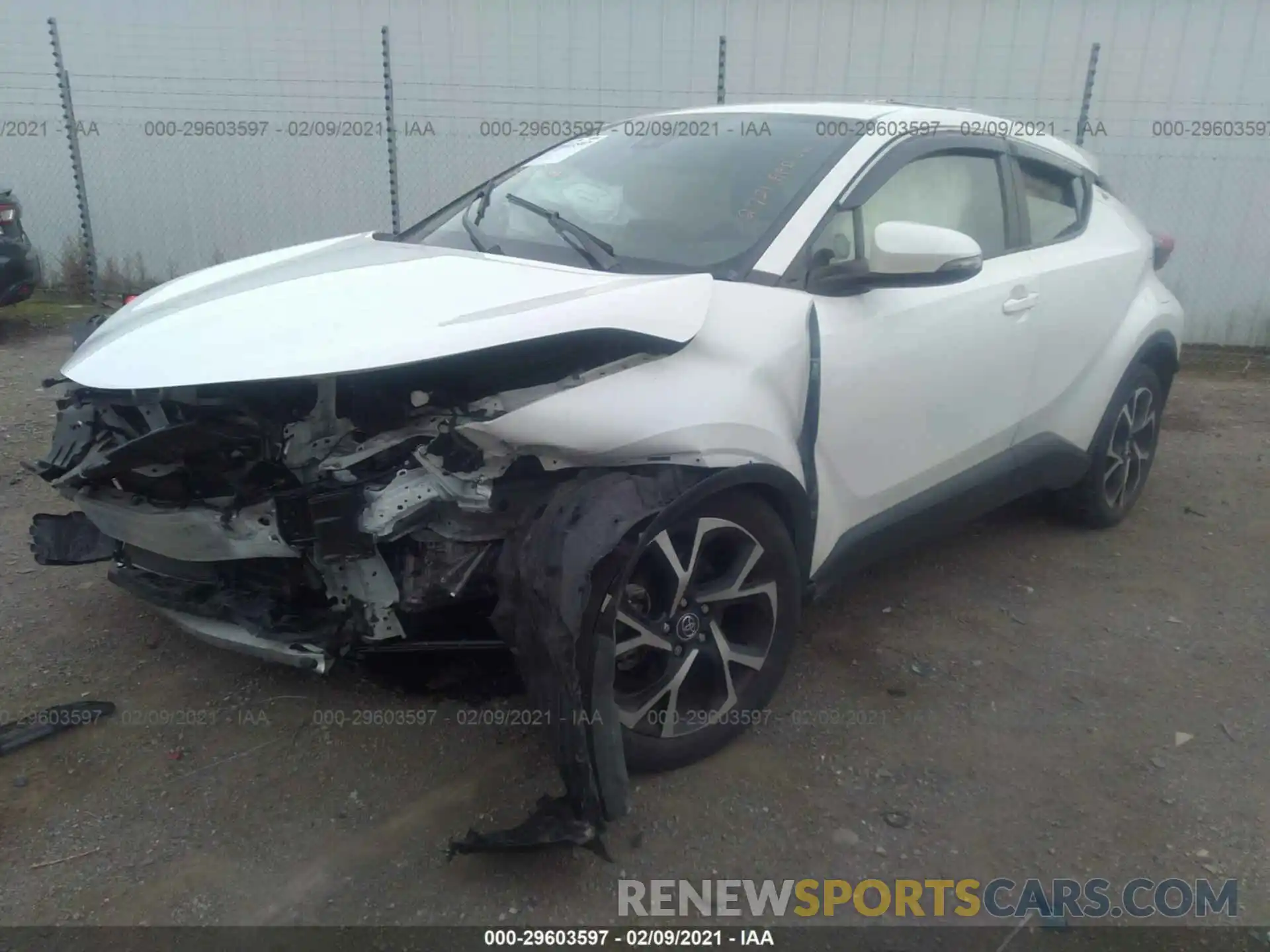 2 Photograph of a damaged car JTNKHMBX2K1017457 TOYOTA C-HR 2019