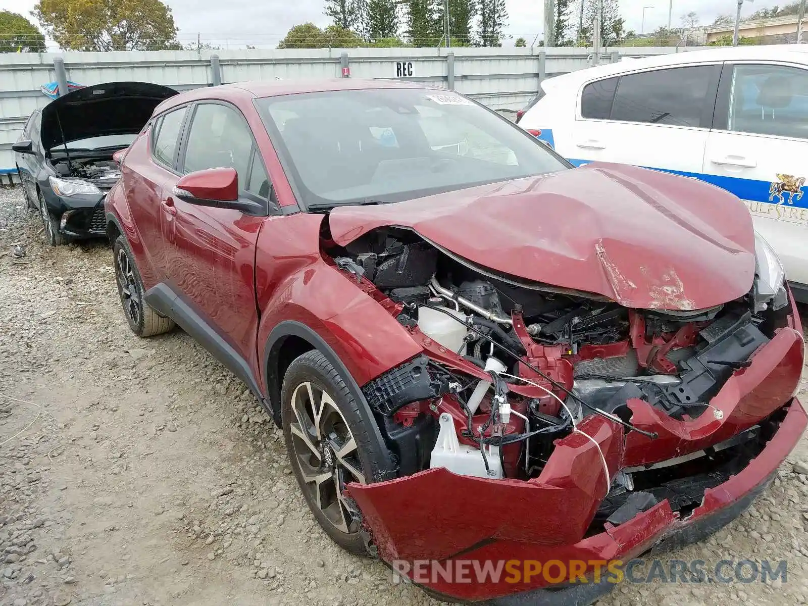 1 Photograph of a damaged car JTNKHMBX2K1017734 TOYOTA C-HR 2019