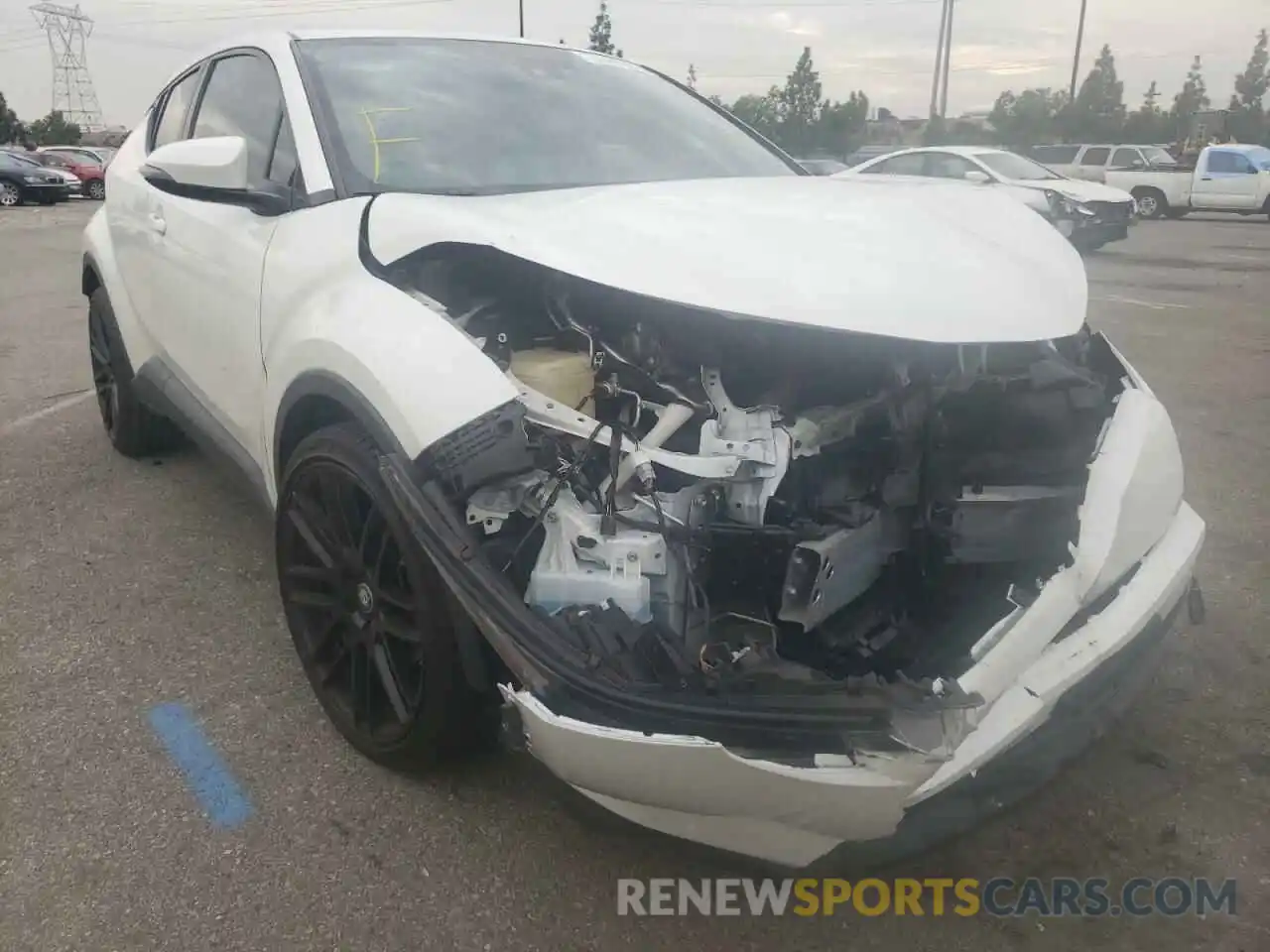 1 Photograph of a damaged car JTNKHMBX2K1020827 TOYOTA C-HR 2019