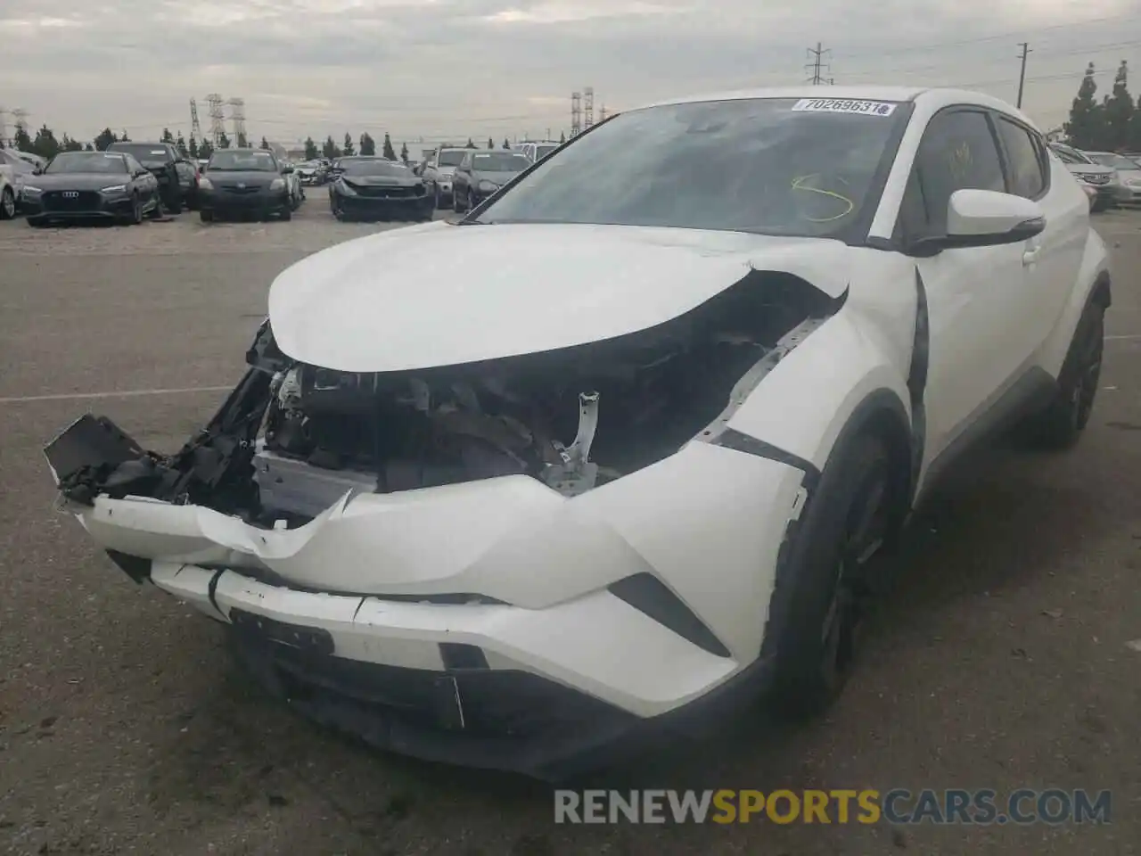 2 Photograph of a damaged car JTNKHMBX2K1020827 TOYOTA C-HR 2019