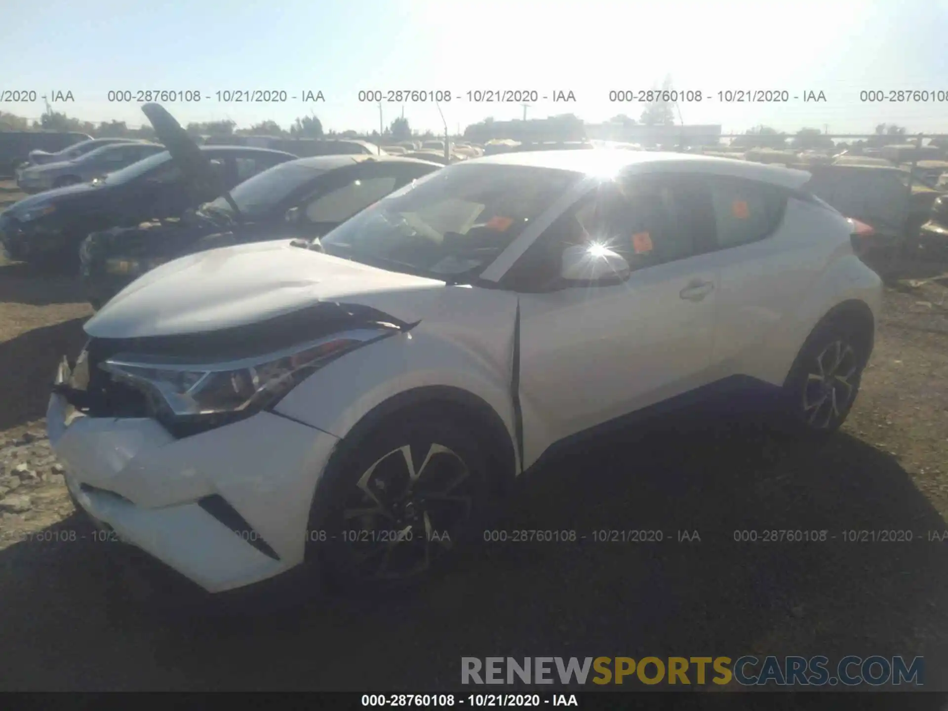 2 Фотография поврежденного автомобиля JTNKHMBX2K1021301 TOYOTA C-HR 2019