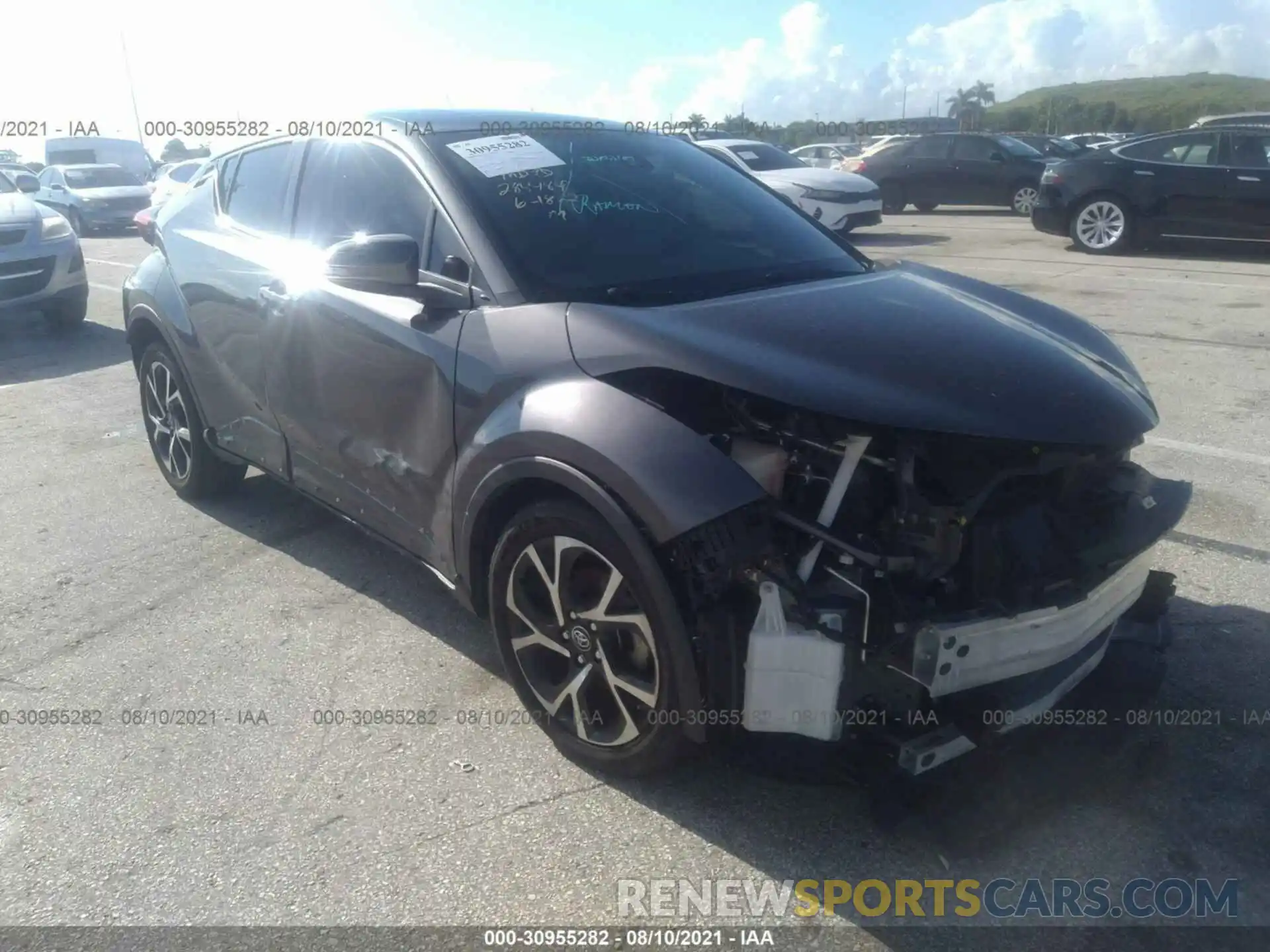 1 Photograph of a damaged car JTNKHMBX2K1021587 TOYOTA C-HR 2019