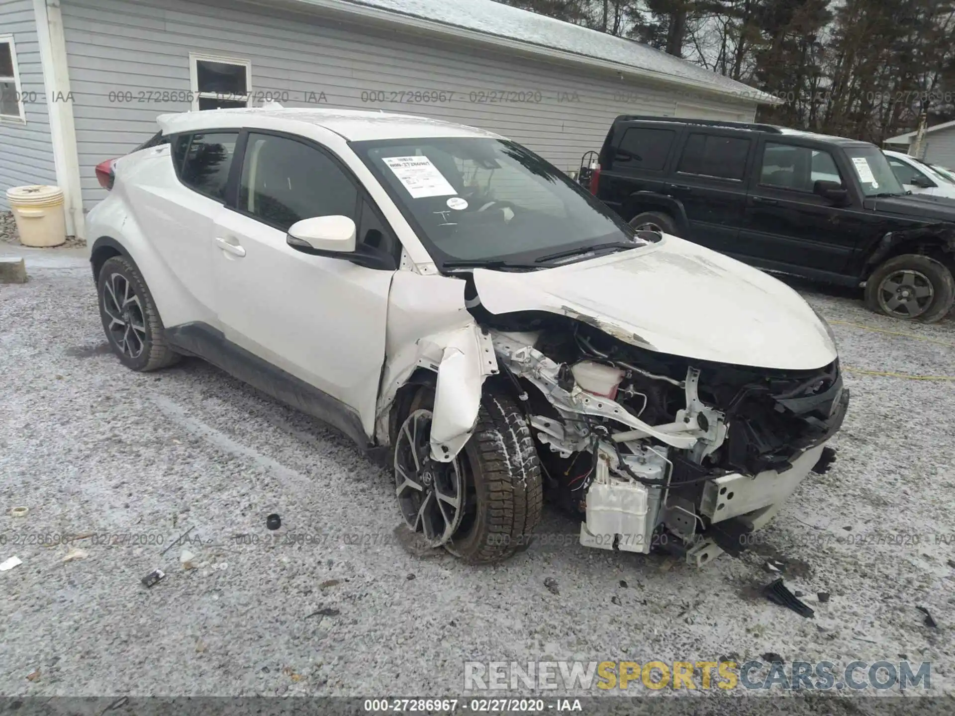 1 Photograph of a damaged car JTNKHMBX2K1021671 TOYOTA C-HR 2019