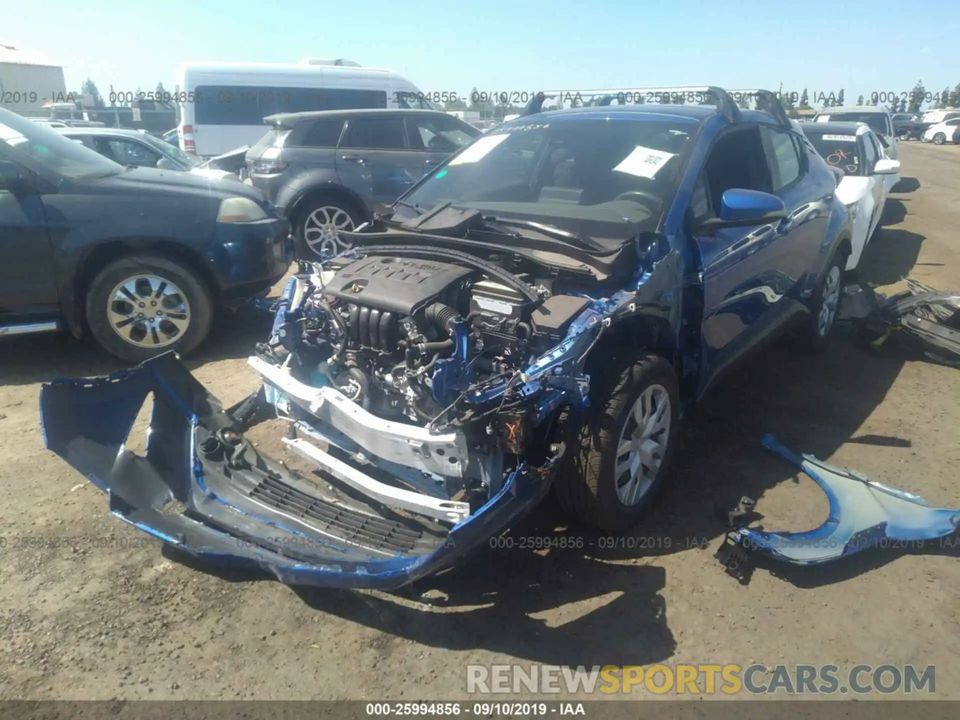 2 Photograph of a damaged car JTNKHMBX2K1022335 TOYOTA C-HR 2019