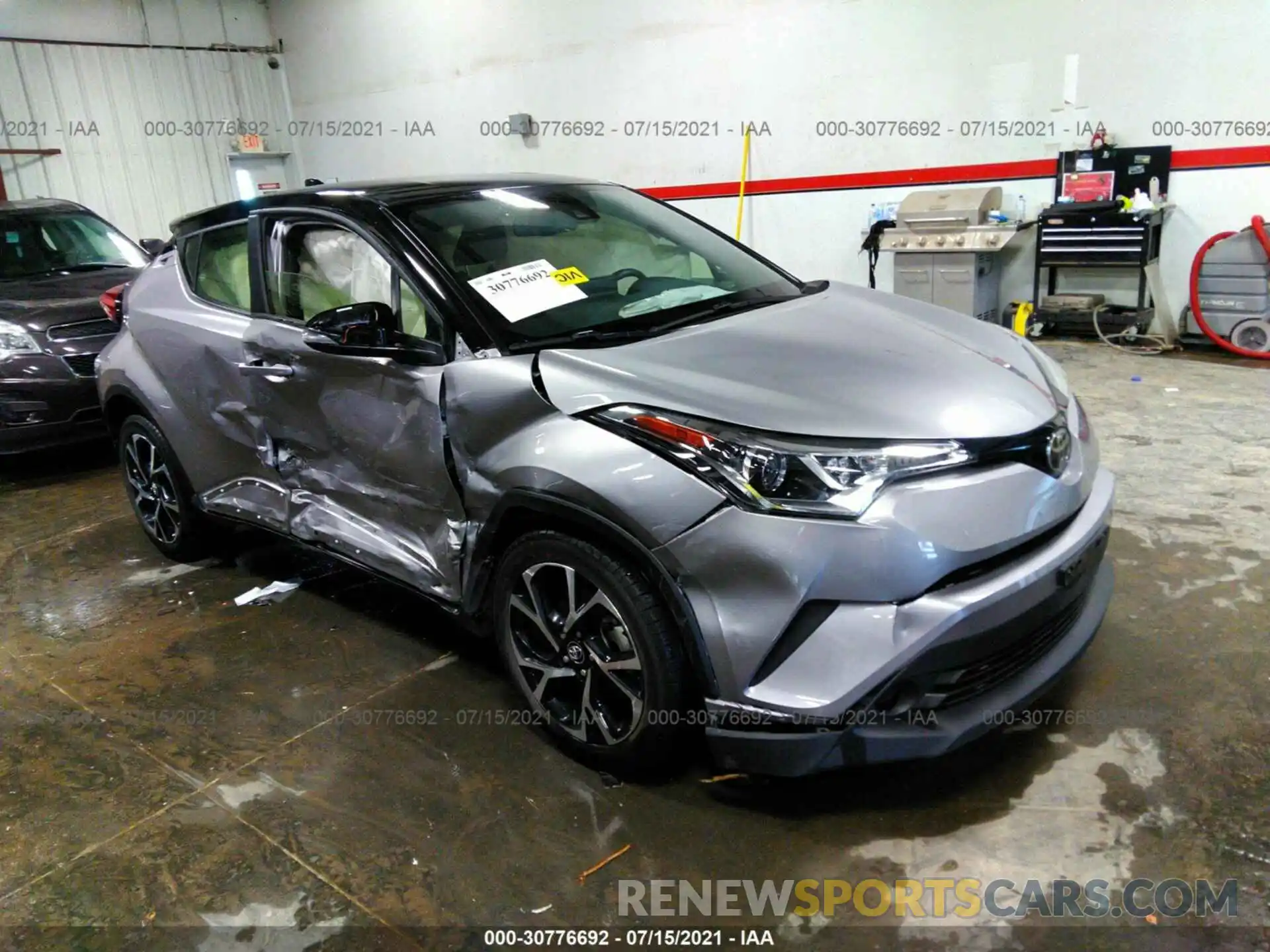 1 Photograph of a damaged car JTNKHMBX2K1024313 TOYOTA C-HR 2019