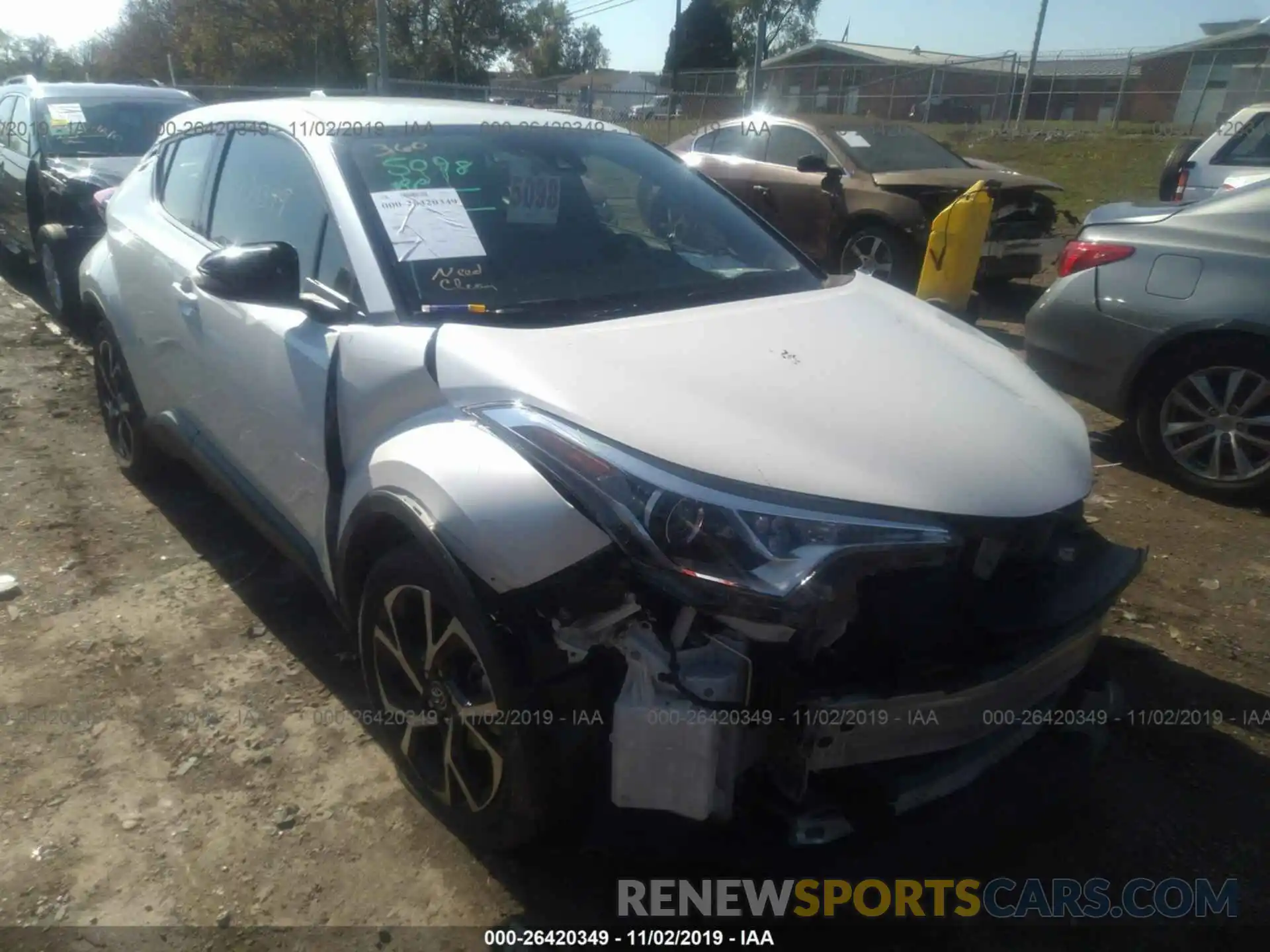 1 Photograph of a damaged car JTNKHMBX2K1025705 TOYOTA C-HR 2019