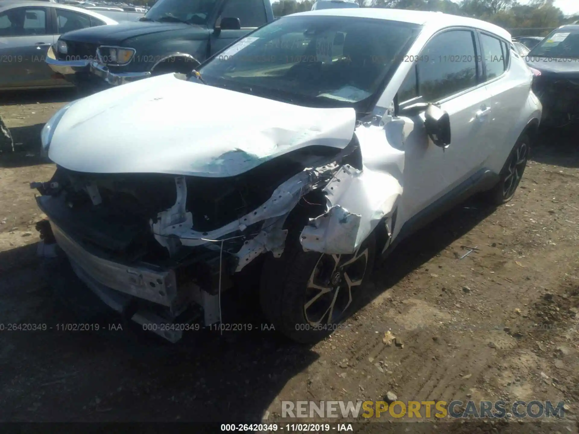 2 Photograph of a damaged car JTNKHMBX2K1025705 TOYOTA C-HR 2019