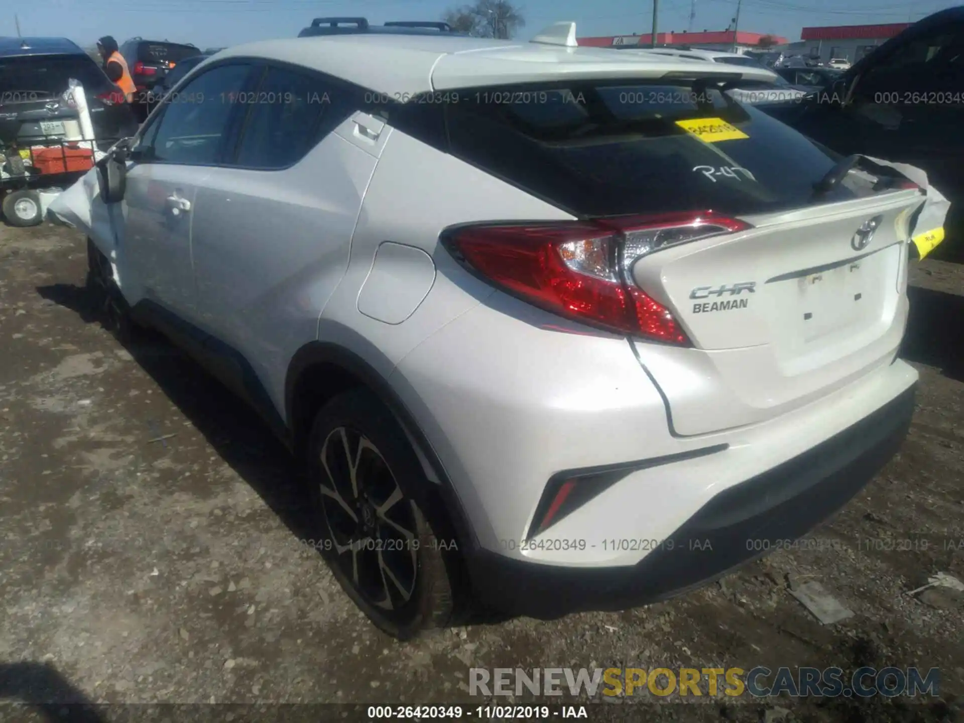 3 Photograph of a damaged car JTNKHMBX2K1025705 TOYOTA C-HR 2019