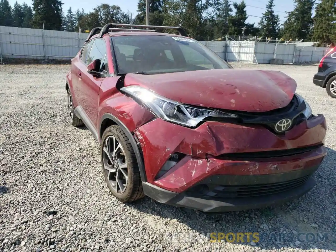 1 Photograph of a damaged car JTNKHMBX2K1025784 TOYOTA C-HR 2019