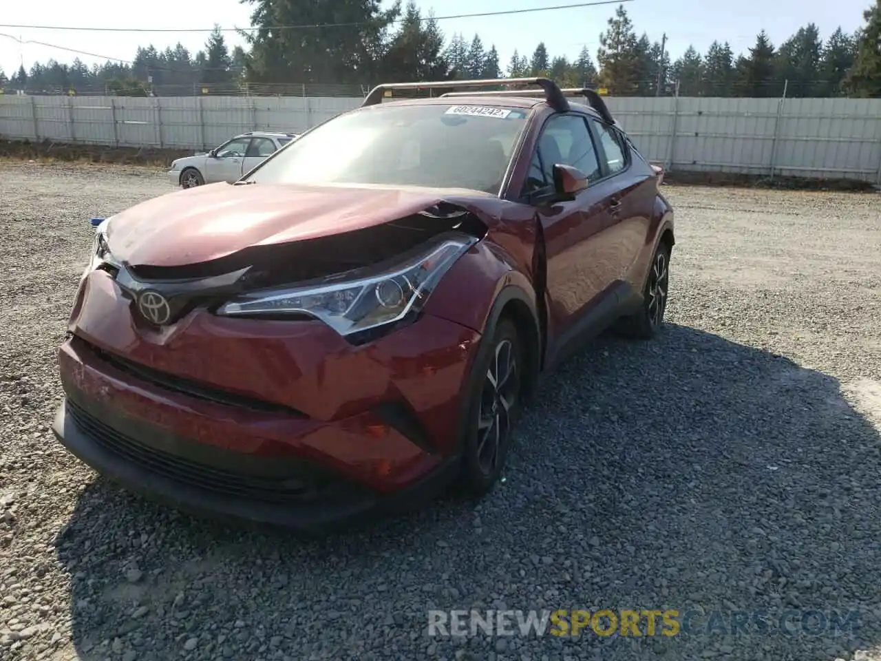 2 Photograph of a damaged car JTNKHMBX2K1025784 TOYOTA C-HR 2019