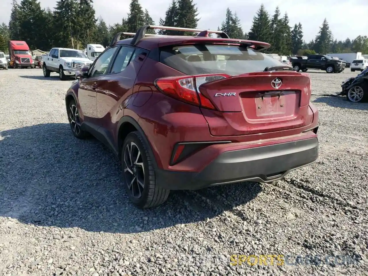 3 Photograph of a damaged car JTNKHMBX2K1025784 TOYOTA C-HR 2019