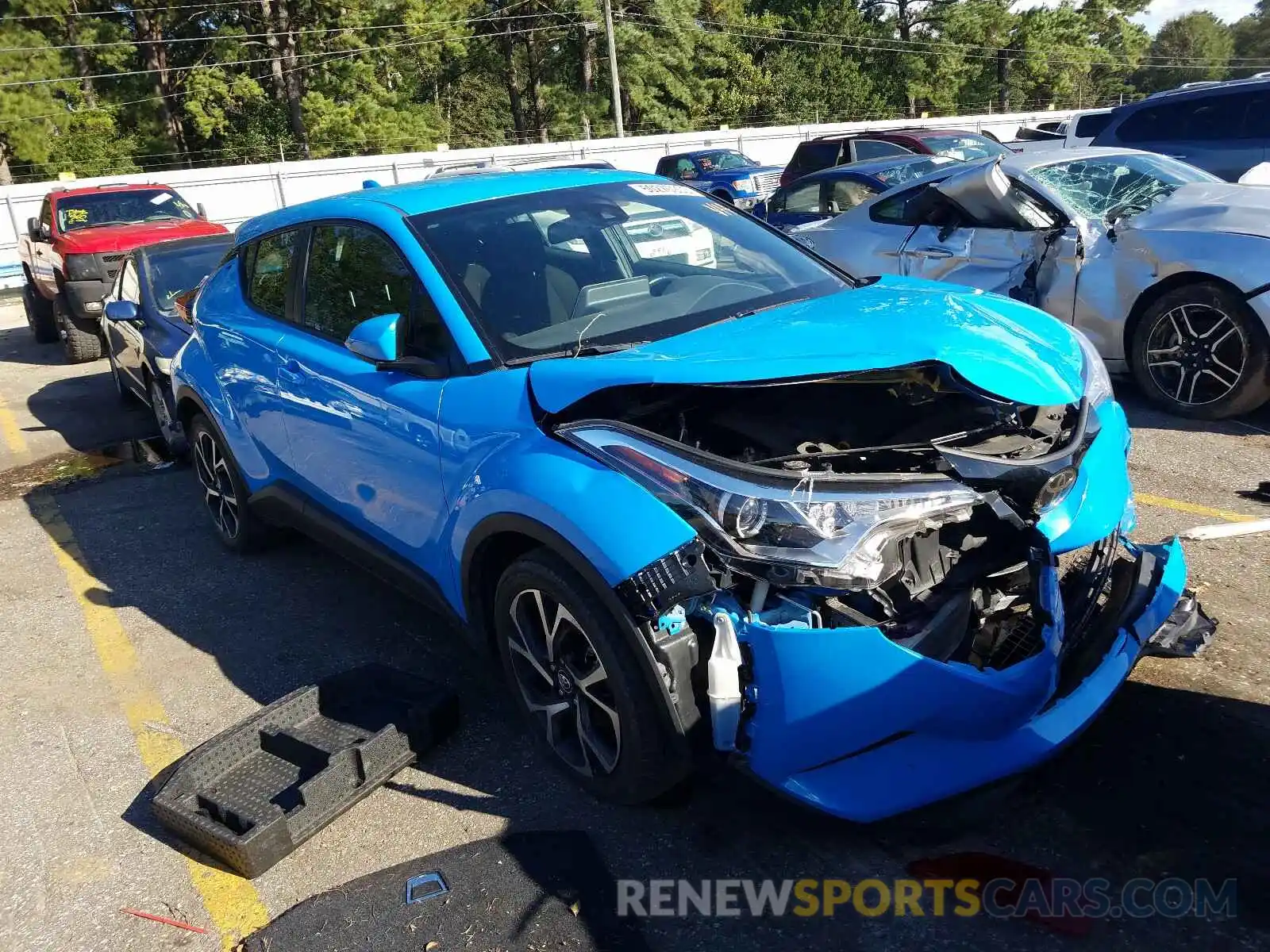 1 Photograph of a damaged car JTNKHMBX2K1027423 TOYOTA C-HR 2019