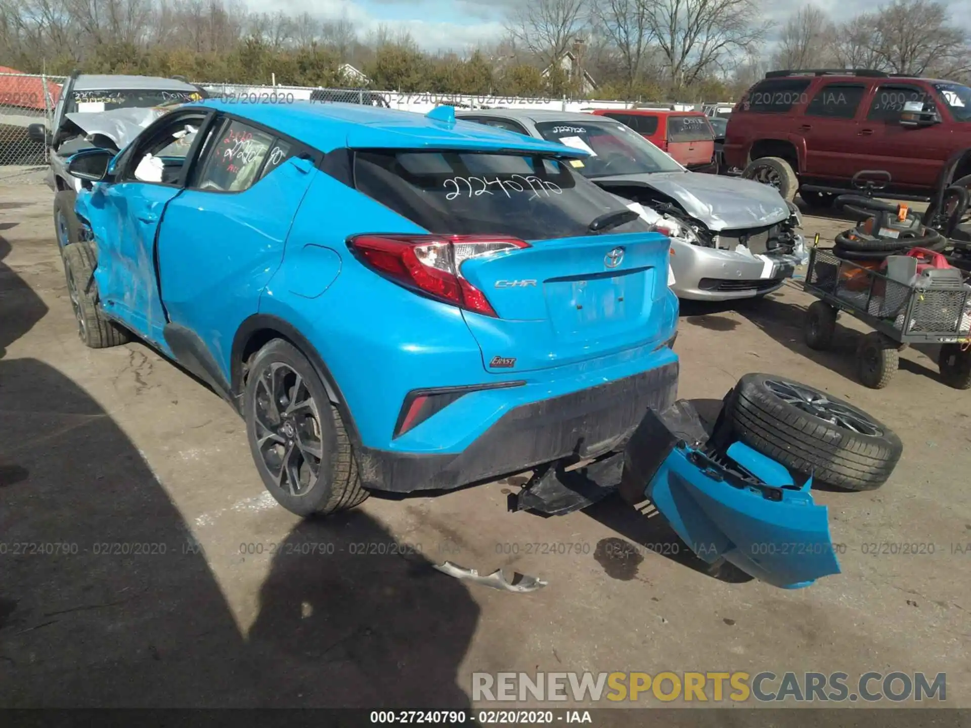 3 Photograph of a damaged car JTNKHMBX2K1027938 TOYOTA C-HR 2019