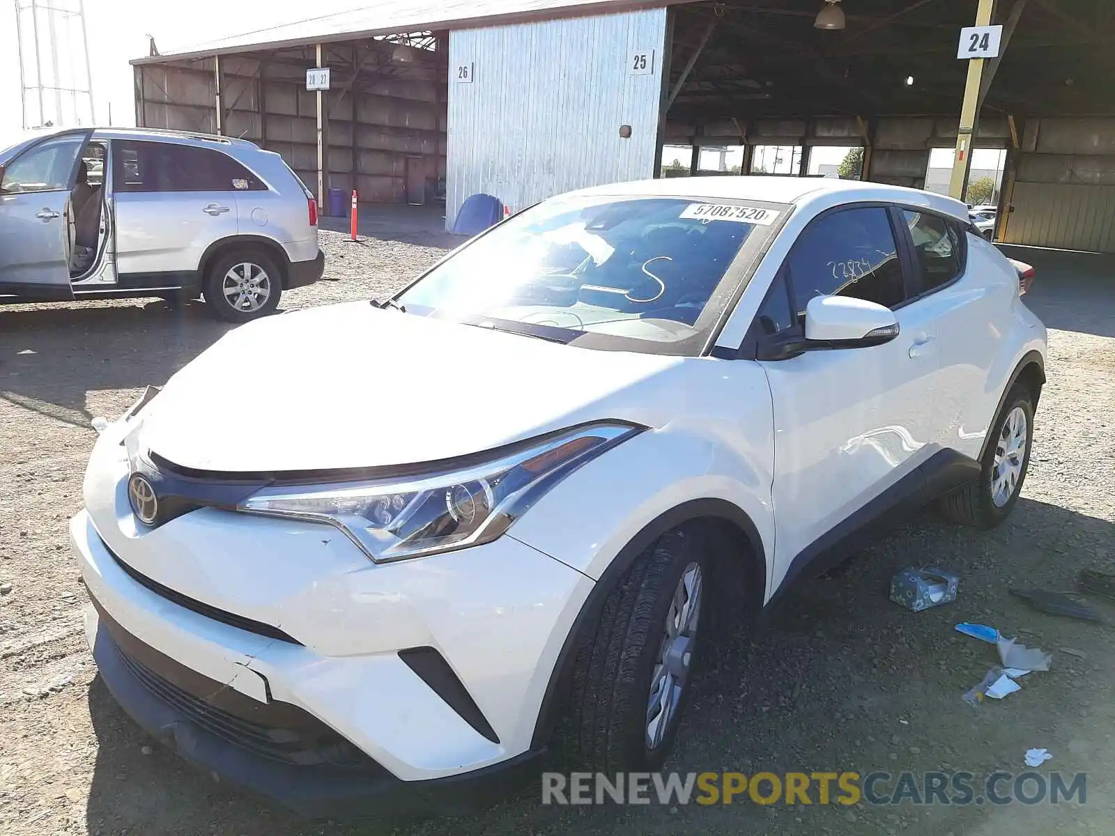 2 Photograph of a damaged car JTNKHMBX2K1029172 TOYOTA C-HR 2019