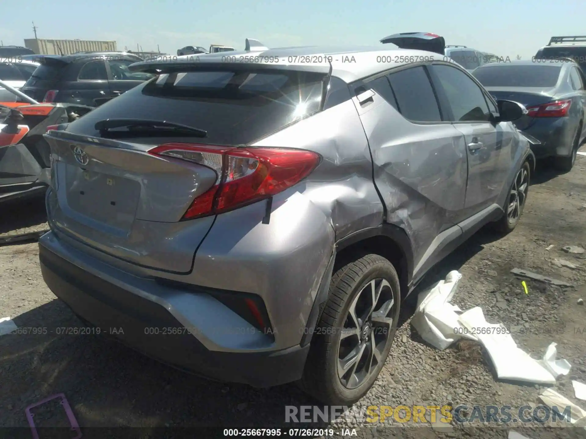 4 Photograph of a damaged car JTNKHMBX2K1029589 TOYOTA C-HR 2019