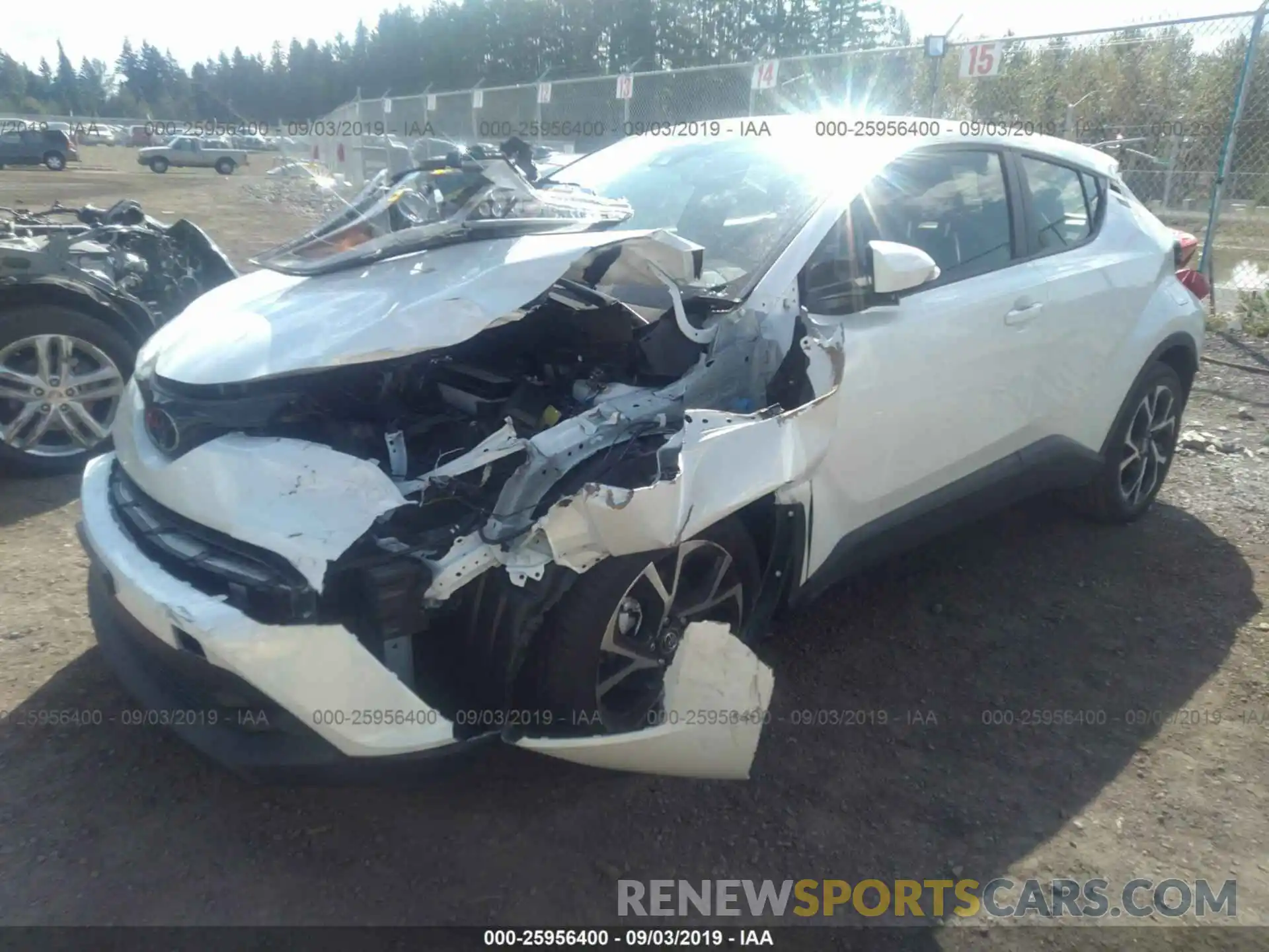 2 Photograph of a damaged car JTNKHMBX2K1031164 TOYOTA C-HR 2019